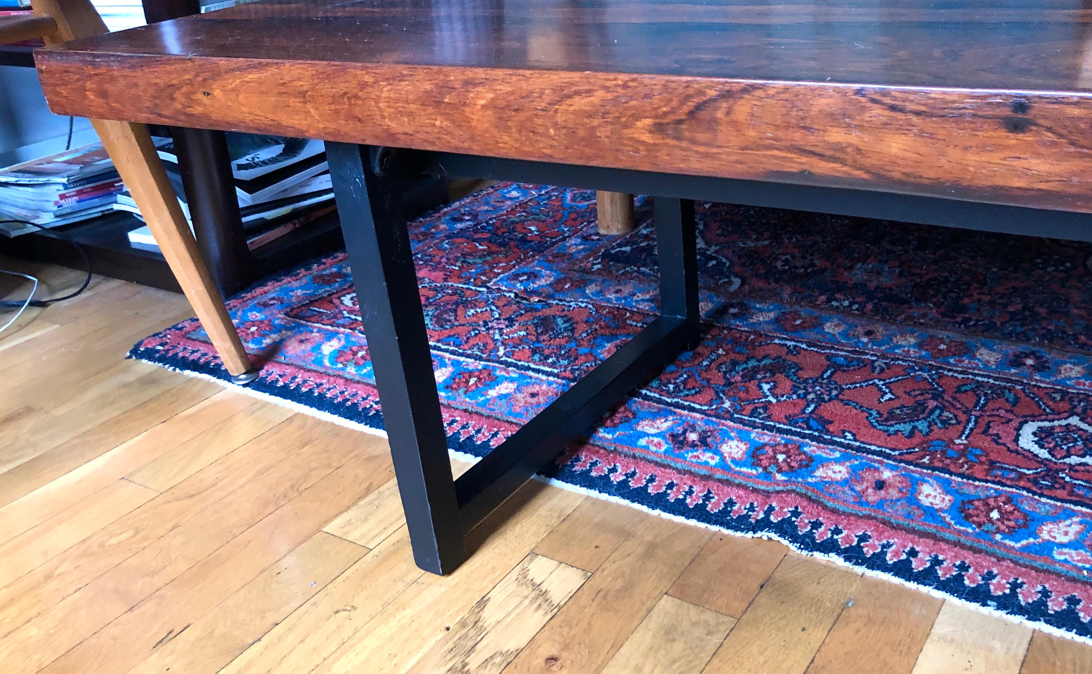 Milo Baughman Rosewood Long Bench or Table In Good Condition For Sale In Brooklyn, NY