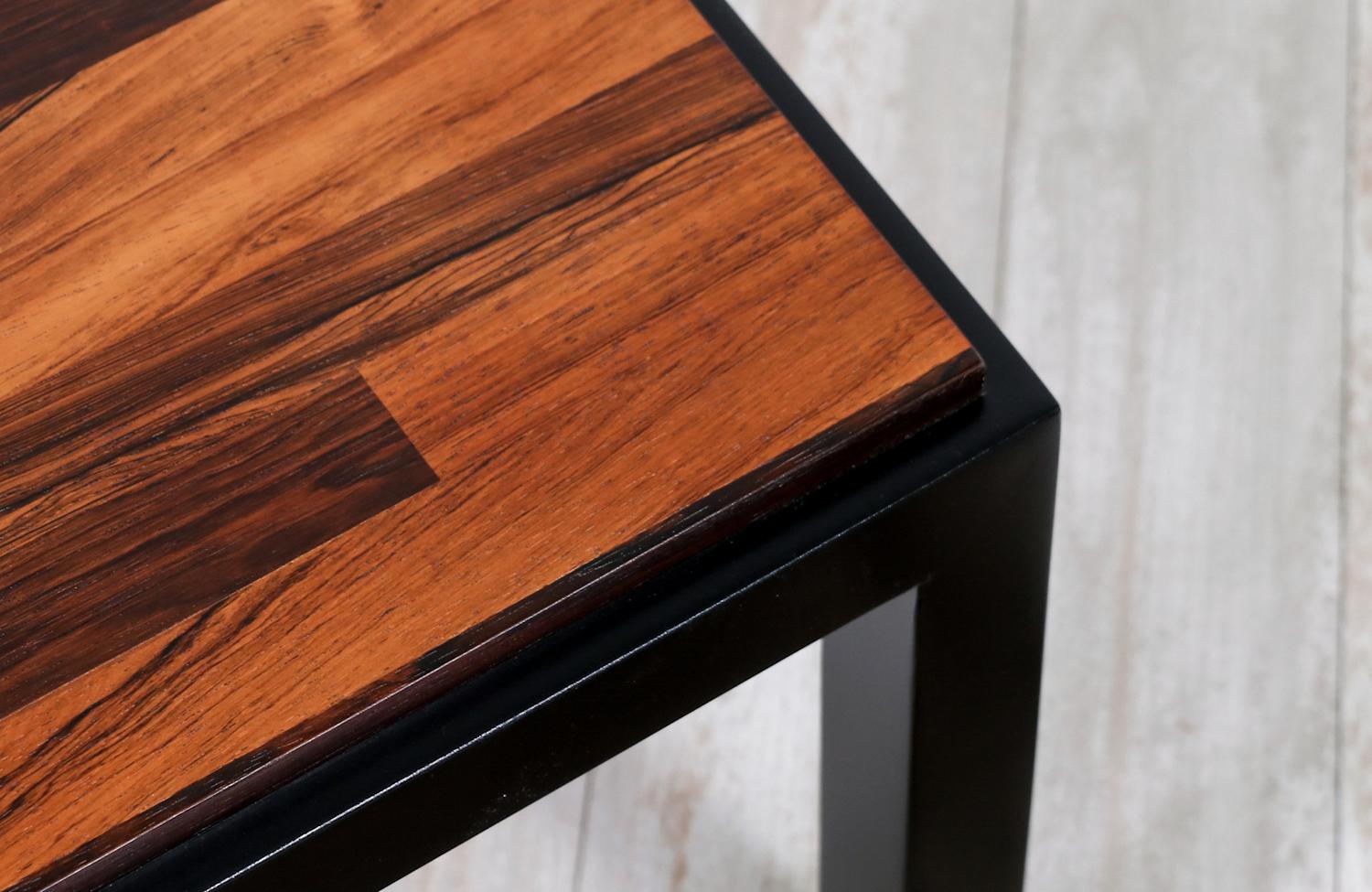 American Expertly Restored - Milo Baughman Rosewood Side Table for Directional