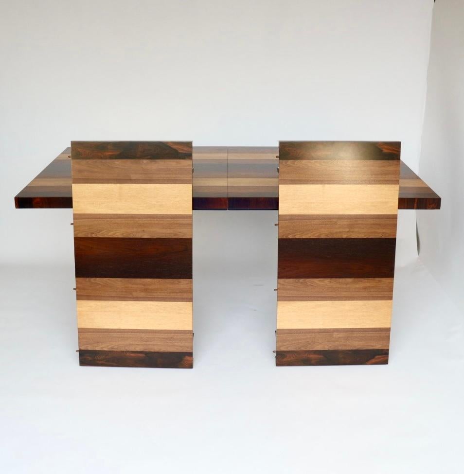 Mid-20th Century Mid Century Modern Dining Table by Milo Baughman for Directional w/ Two Leafs