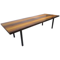 Milo Baughman Rosewood Walnut Dining Table for Directional B