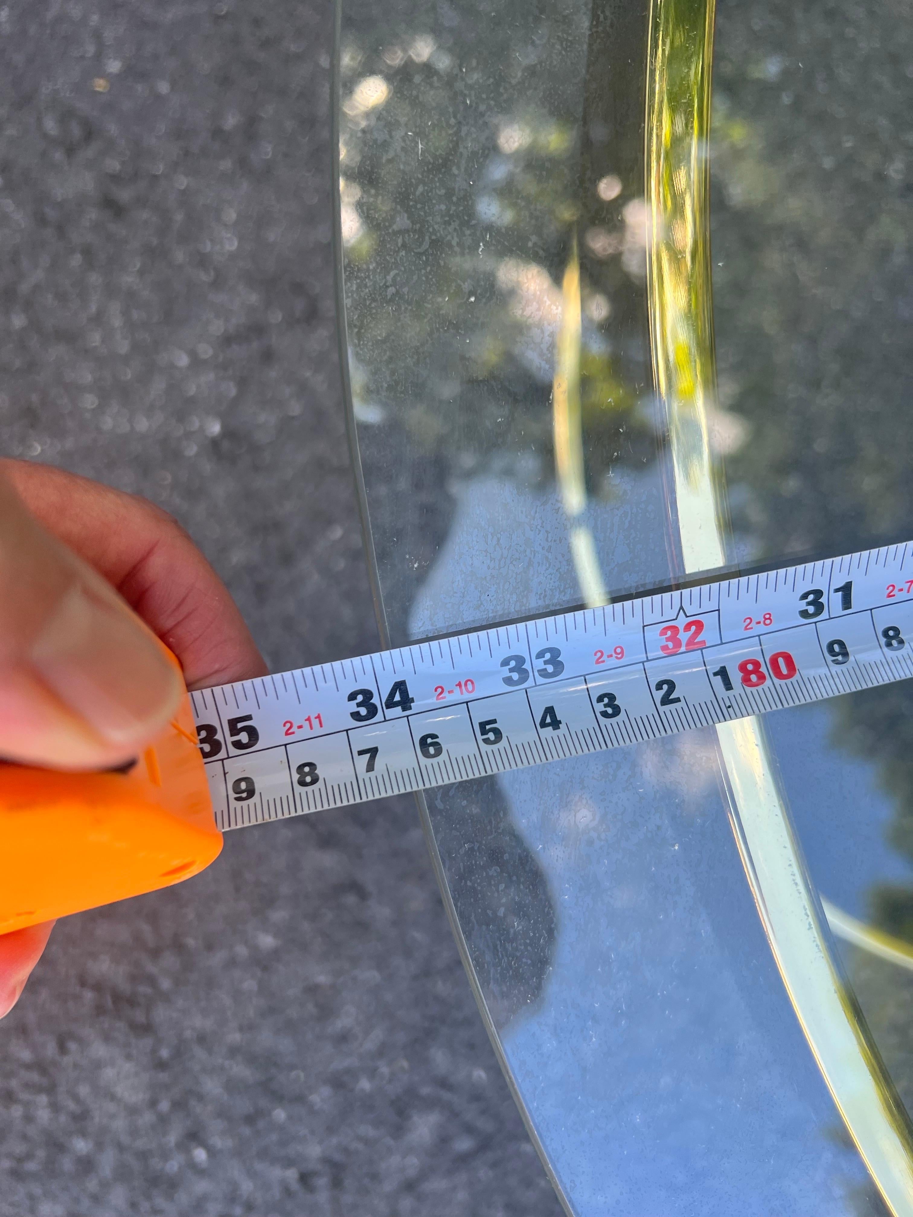 Milo Baughman Round Brass and Glass Table en vente 11