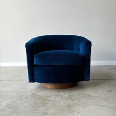 Milo Baughman "Roxy" Swivel/Rocker Lounge Chairs, Thayer Coggin