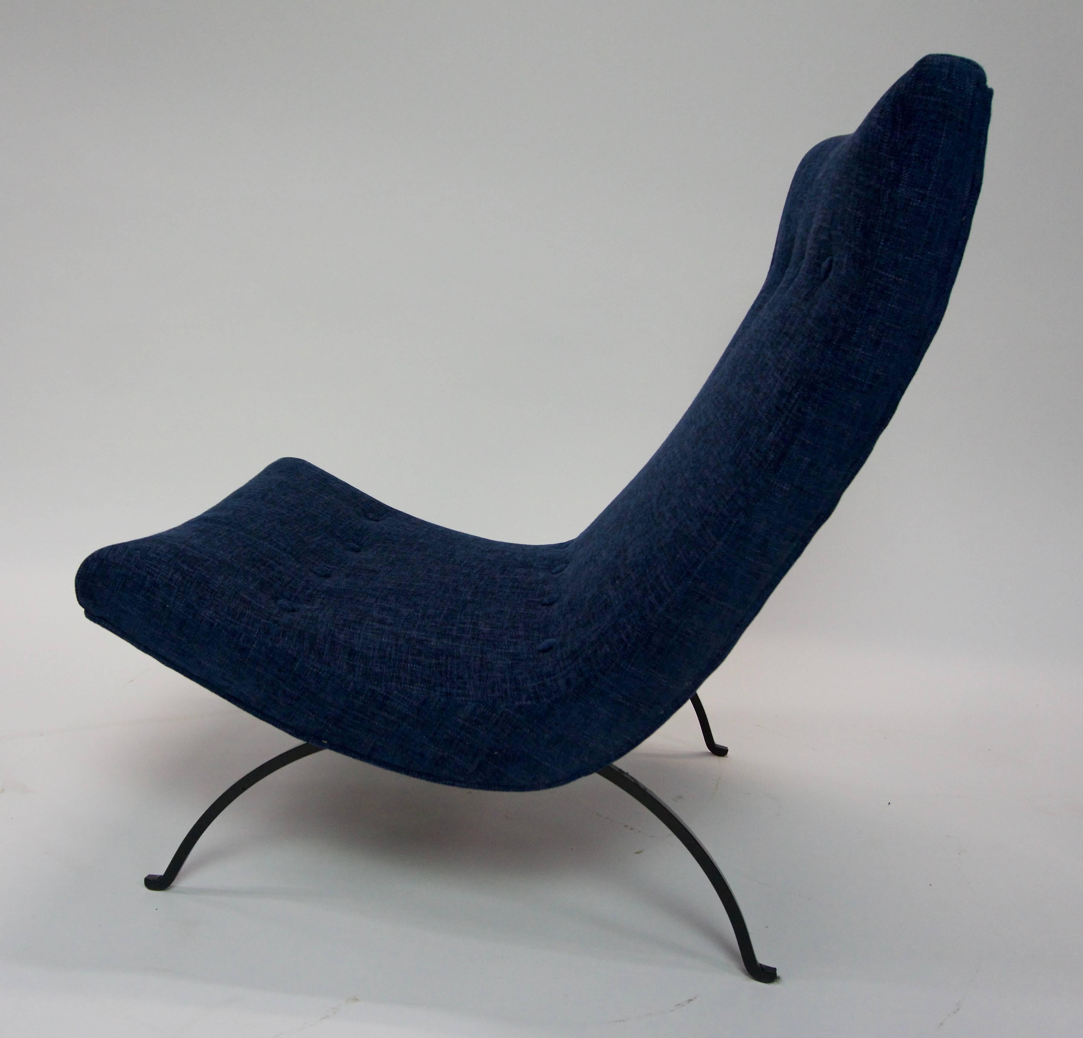 Milo Baughman Scoop Chair In Good Condition For Sale In Hudson, NY