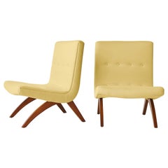 Milo Baughman Scoop Chairs