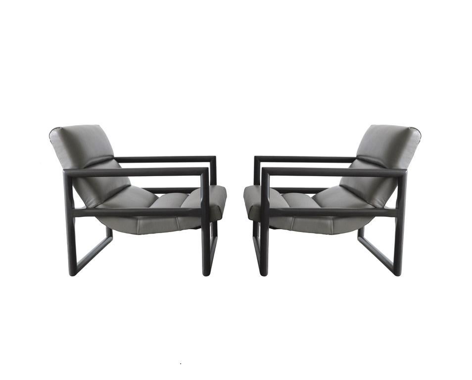 Milo Baughman 'Scoop' Chairs for Thayer Coggin circa 1955 In Excellent Condition For Sale In Dallas, TX