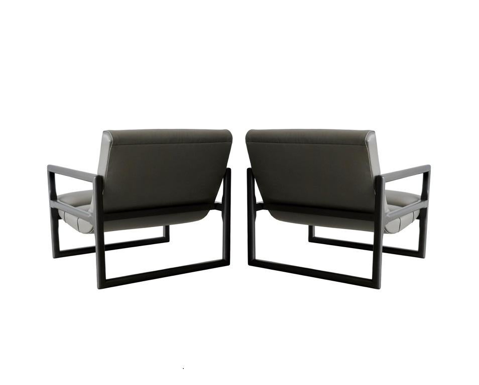 Milo Baughman 'Scoop' Chairs for Thayer Coggin circa 1955 For Sale 1