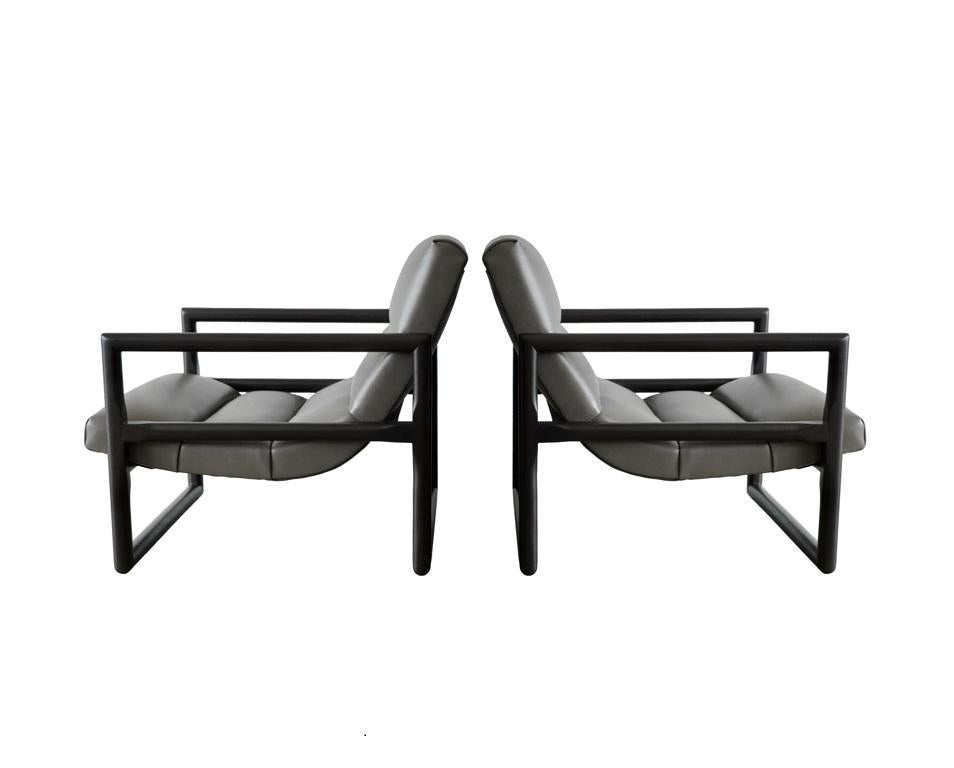 Milo Baughman 'Scoop' Chairs for Thayer Coggin circa 1955 For Sale 2