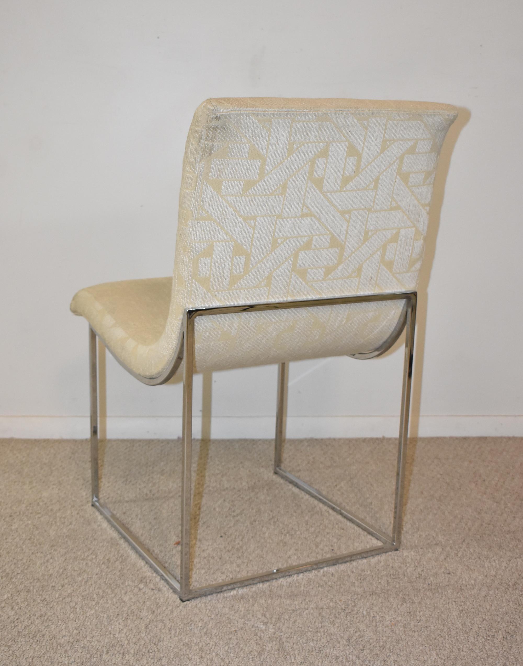Milo Baughman Scoop Dining Chairs for Thayer Coggin, Set of 6 In Good Condition In Toledo, OH