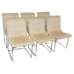 Milo Baughman Scoop Dining Chairs for Thayer Coggin, Set of 6