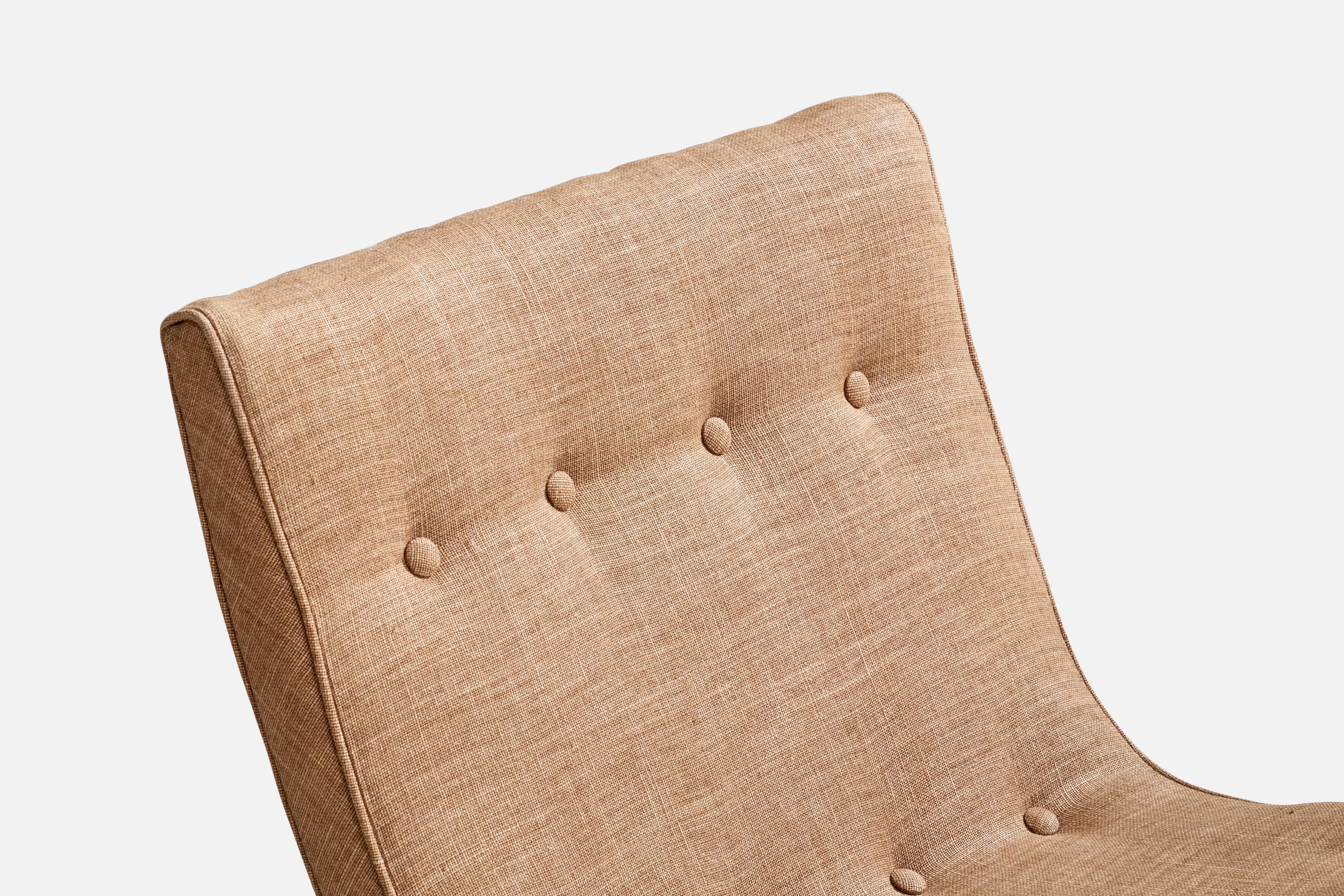 Milo Baughman, Scoop, Lounge Chair, Iron, Fabric, USA, 1950s 1