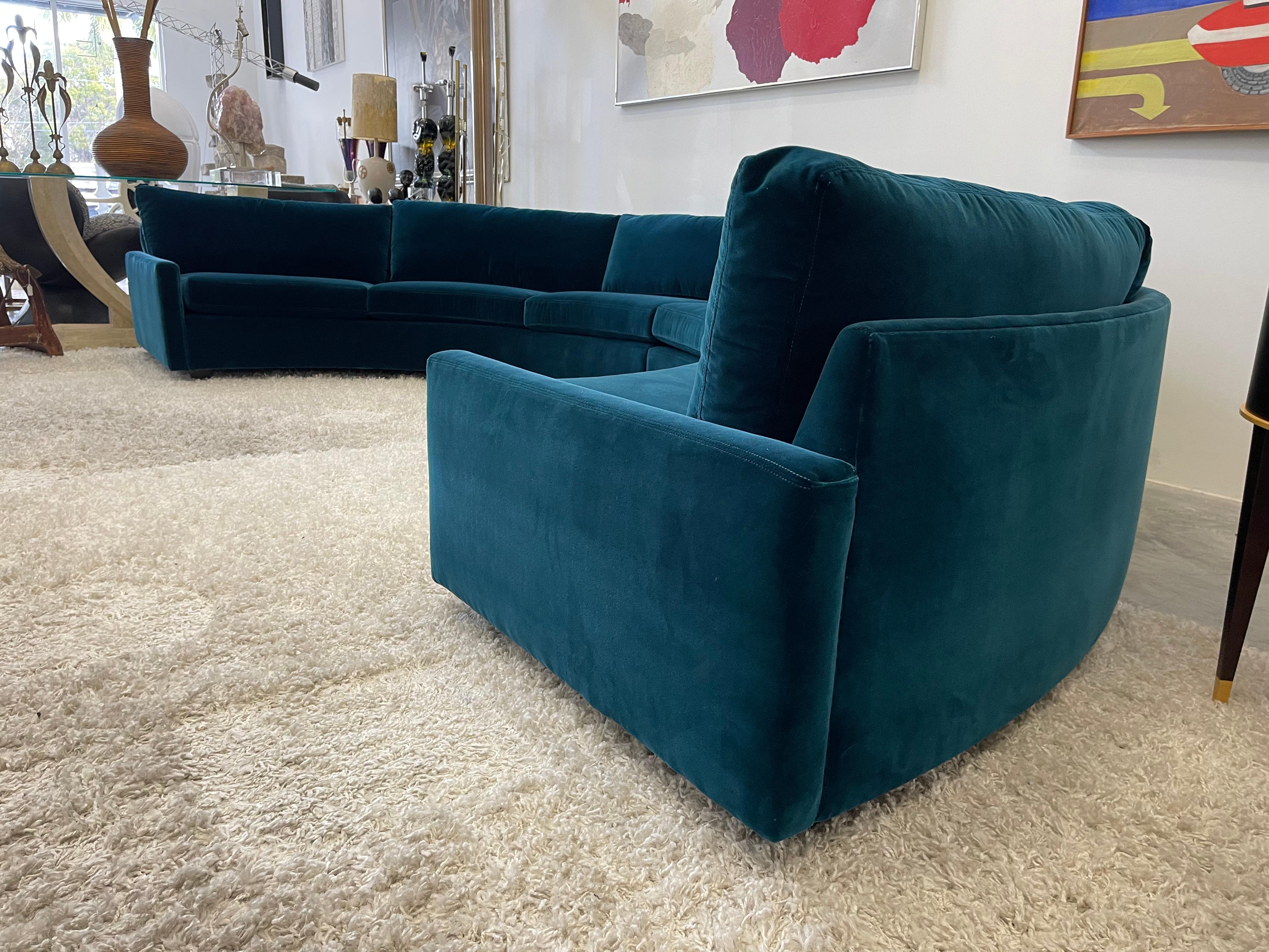Milo Baughman Sectional Sofa In Excellent Condition In North Miami, FL