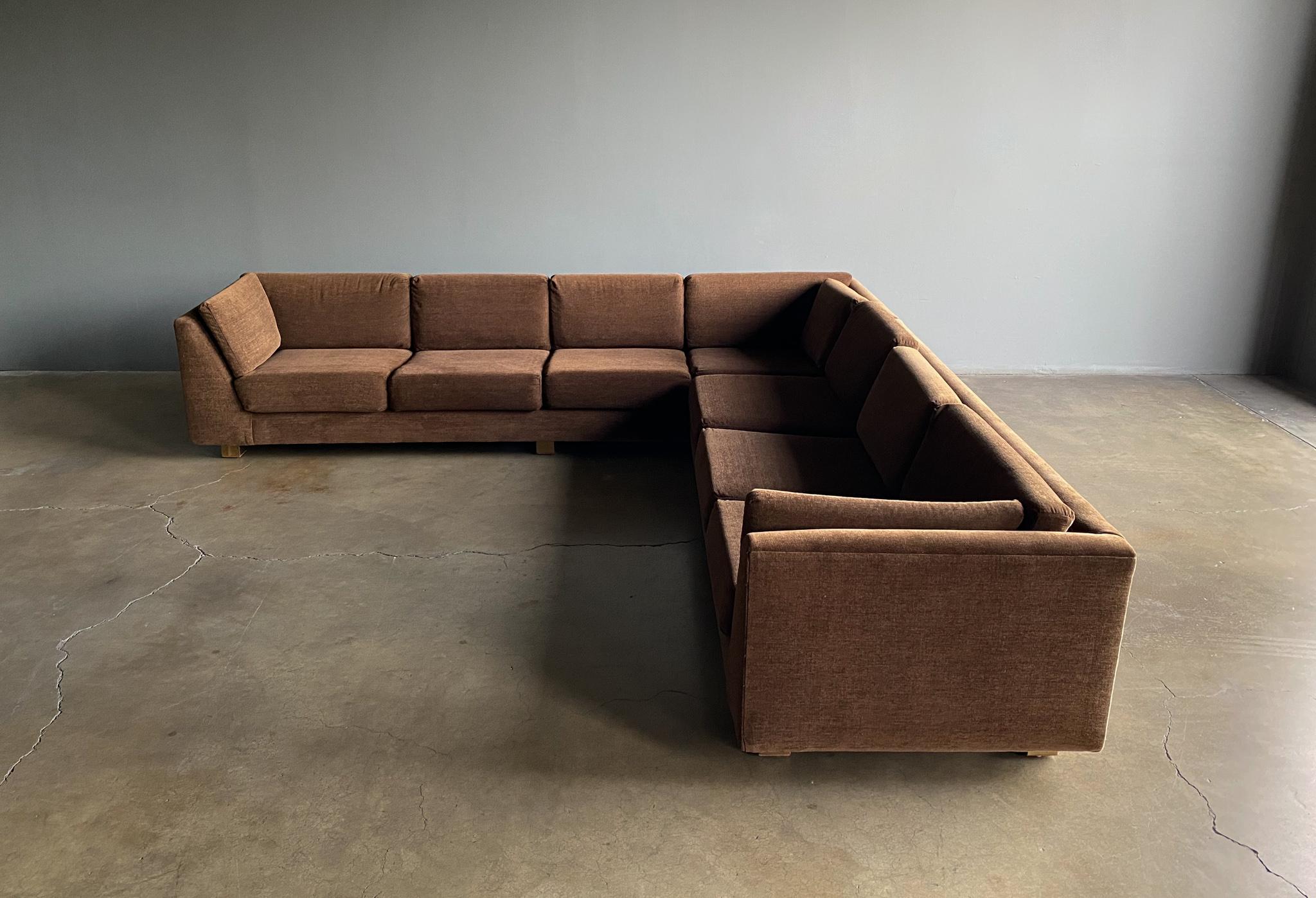 American Milo Baughman Sectional Sofa for Thayer Coggin, 1970's