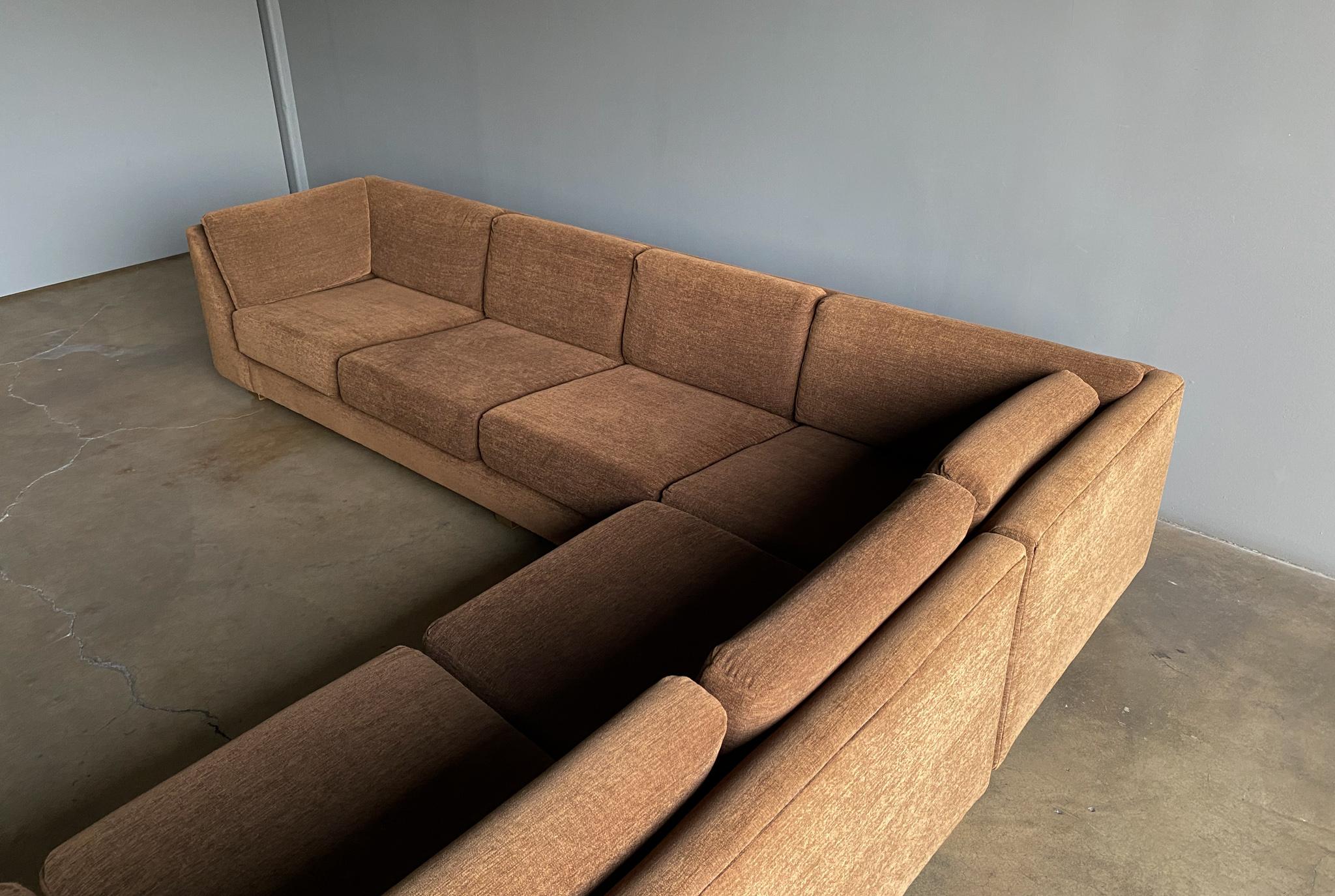Milo Baughman Sectional Sofa for Thayer Coggin, 1970's In Good Condition In Costa Mesa, CA