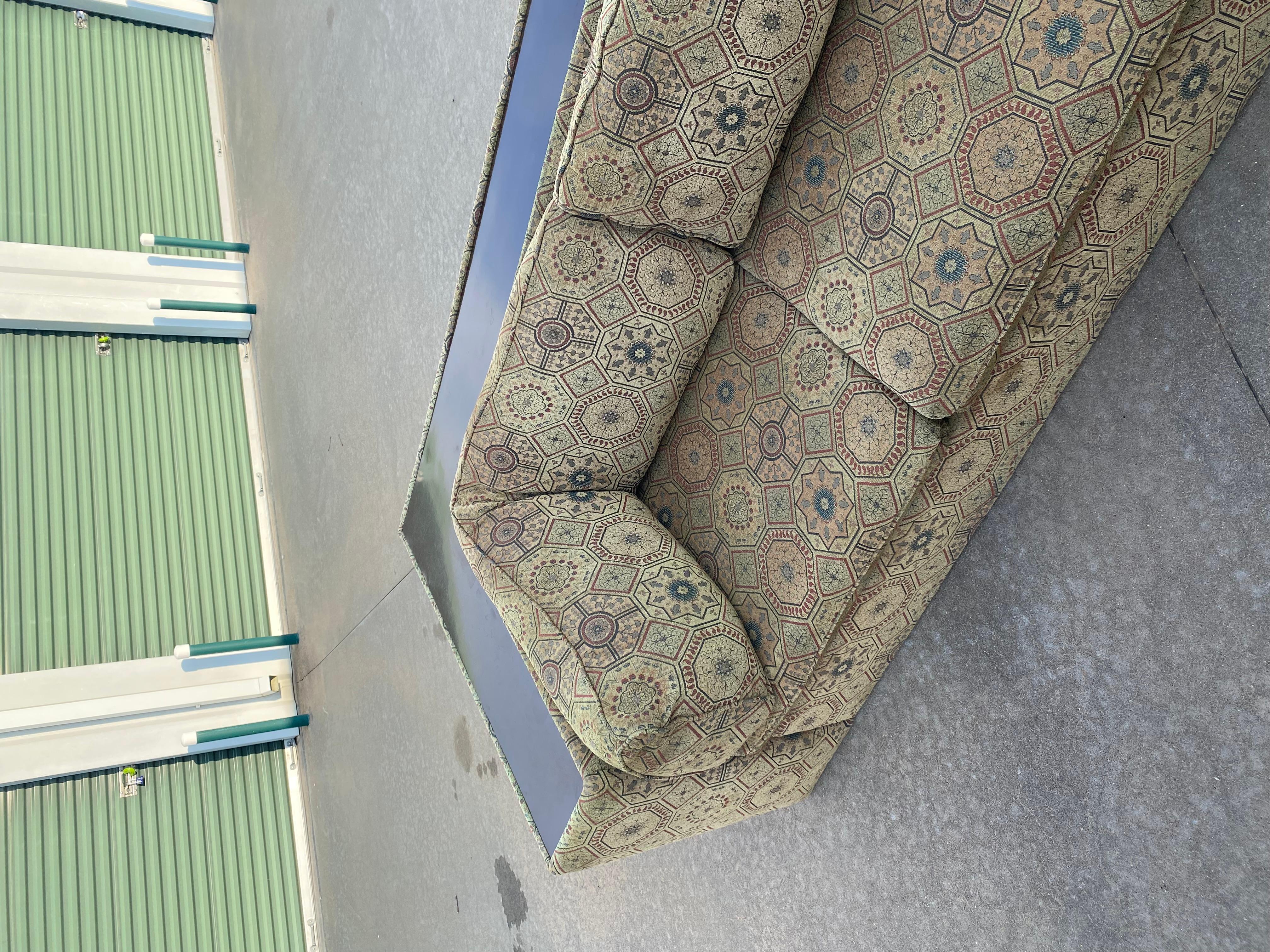 Textile Milo Baughman Sectional Sofa with Incorporated Table Ledge