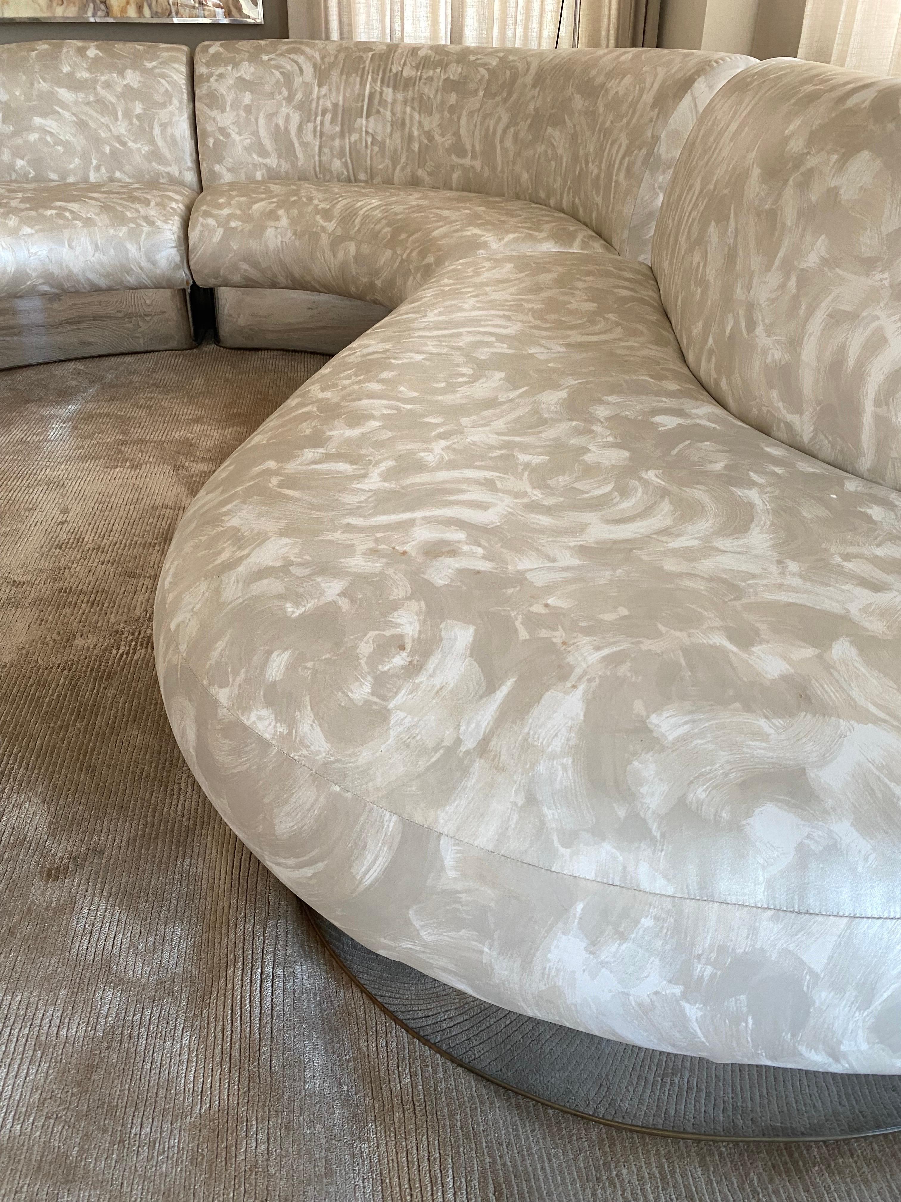 Milo Baughman Serpintine Sectional Sofa for Thayer Coggin 3