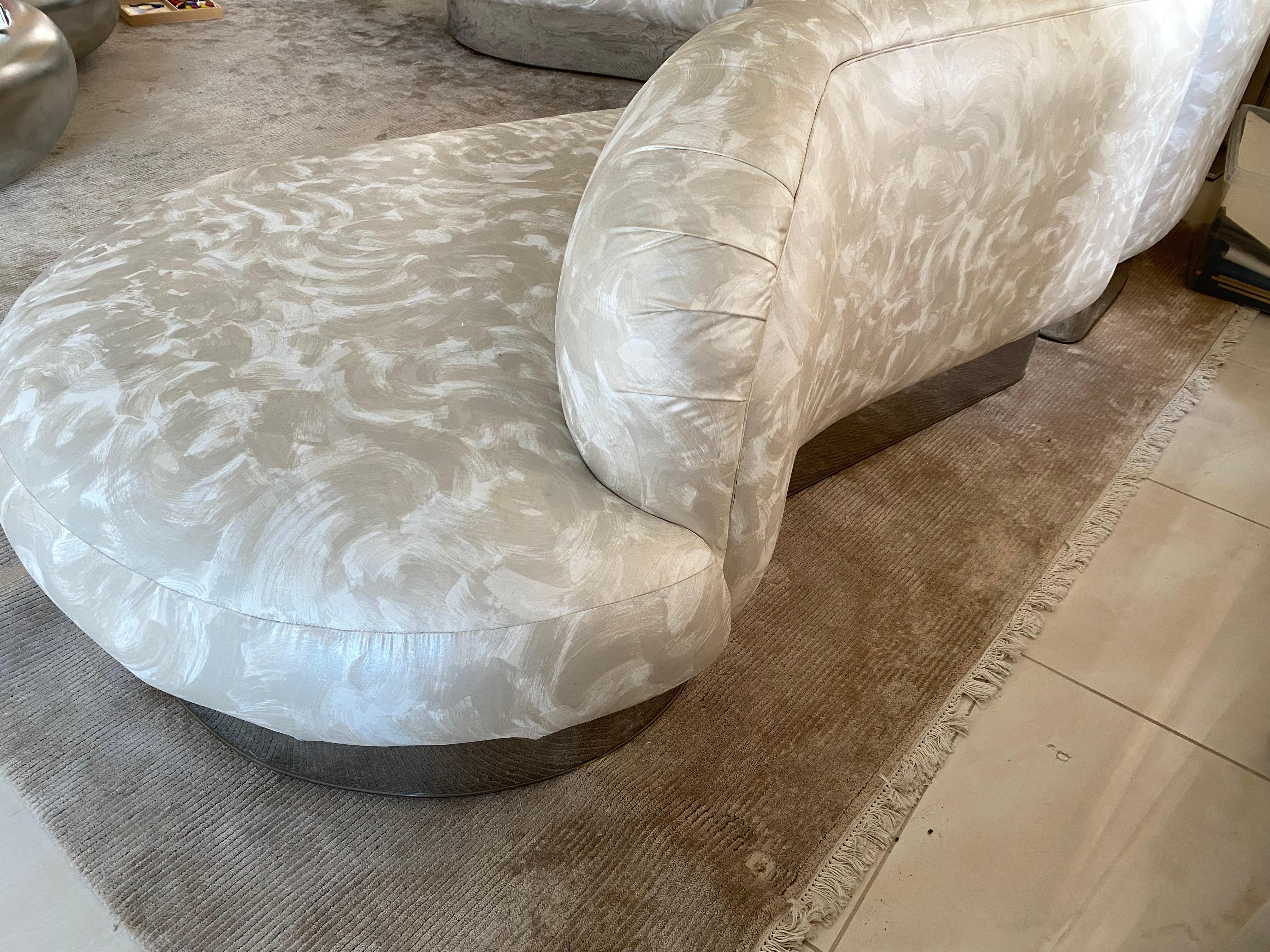 Upholstery Milo Baughman Serpintine Sectional Sofa for Thayer Coggin