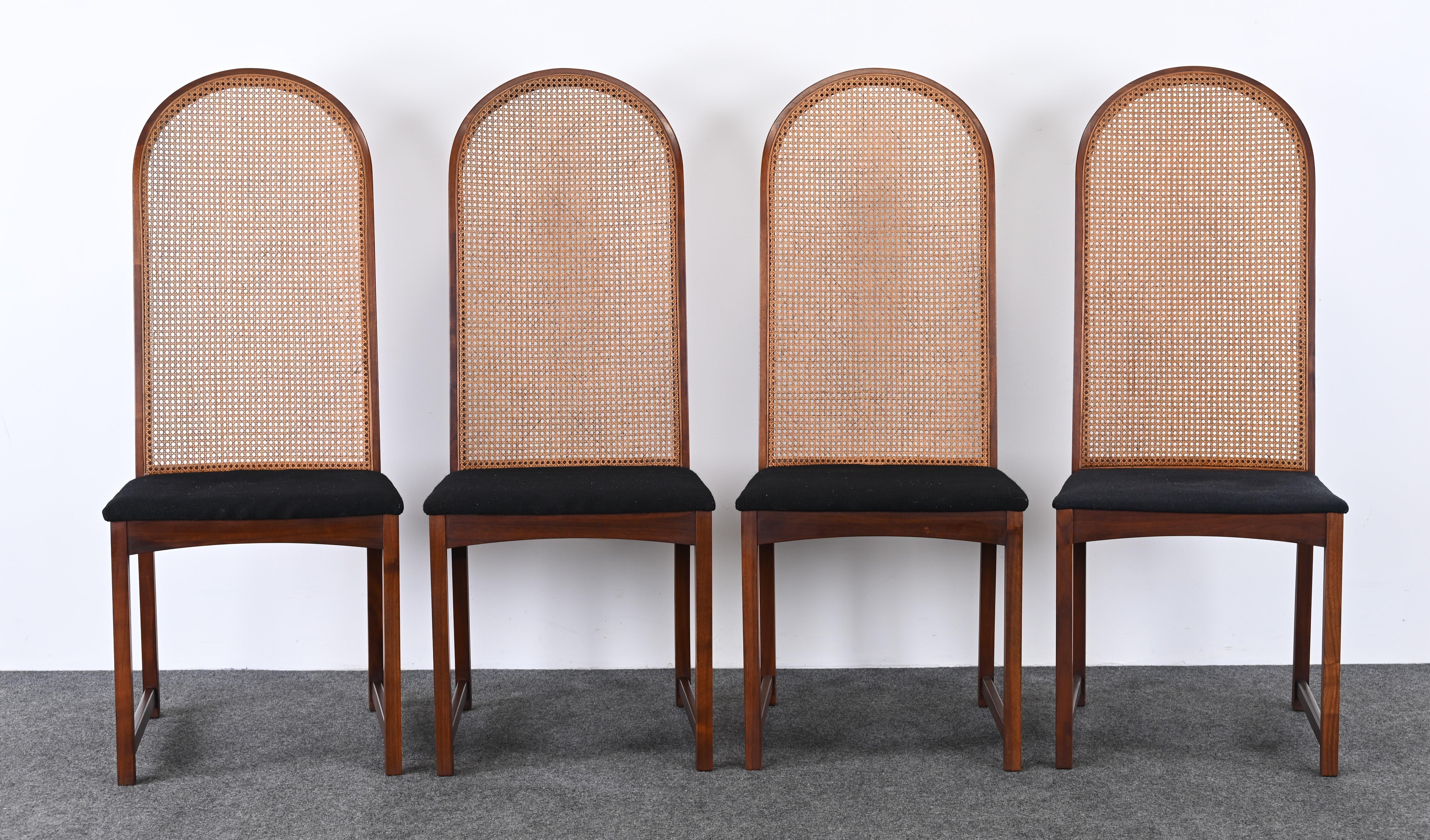 Milo Baughman Set of Eight Dining Chairs for Directional, 1960s 3