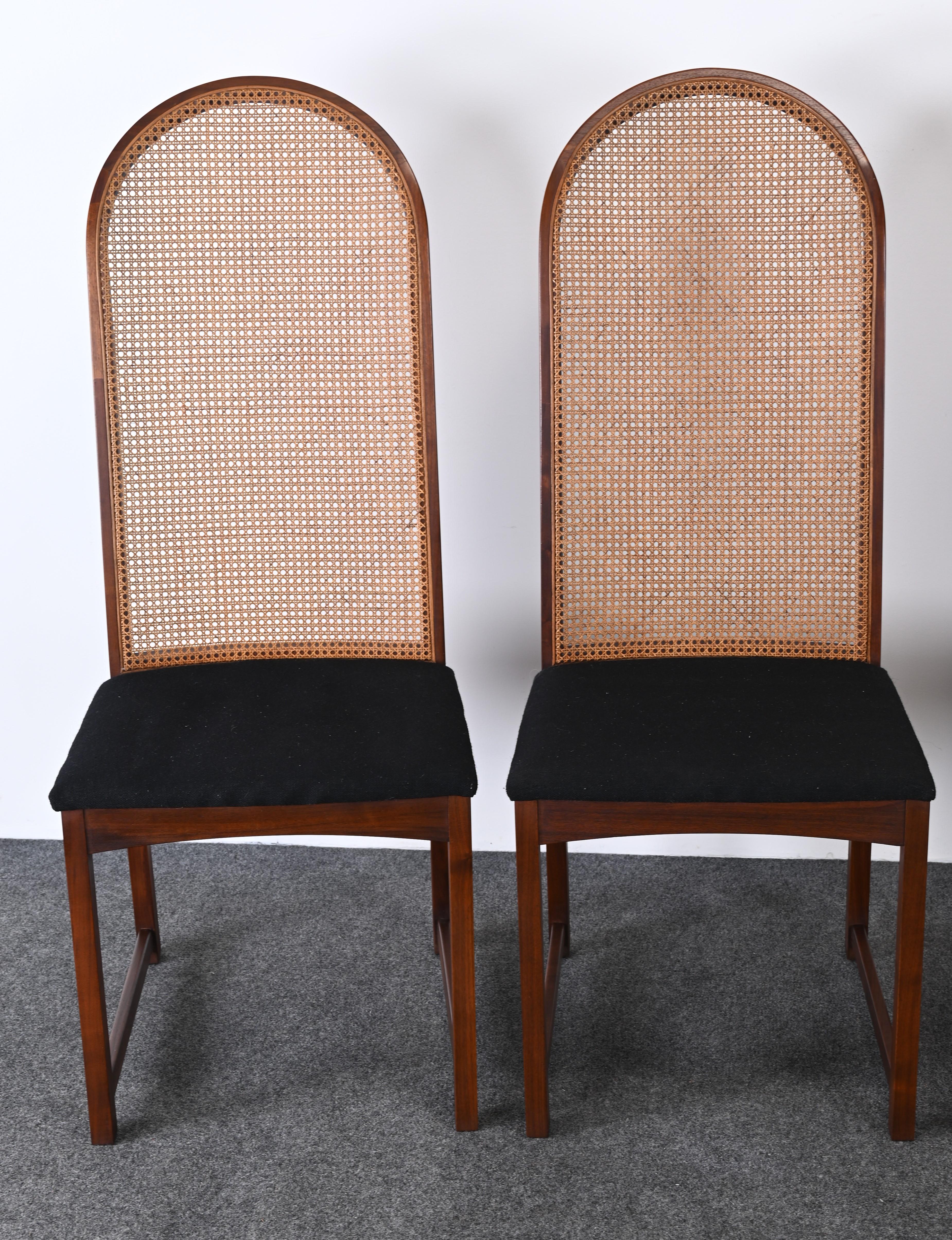 Milo Baughman Set of Eight Dining Chairs for Directional, 1960s 4