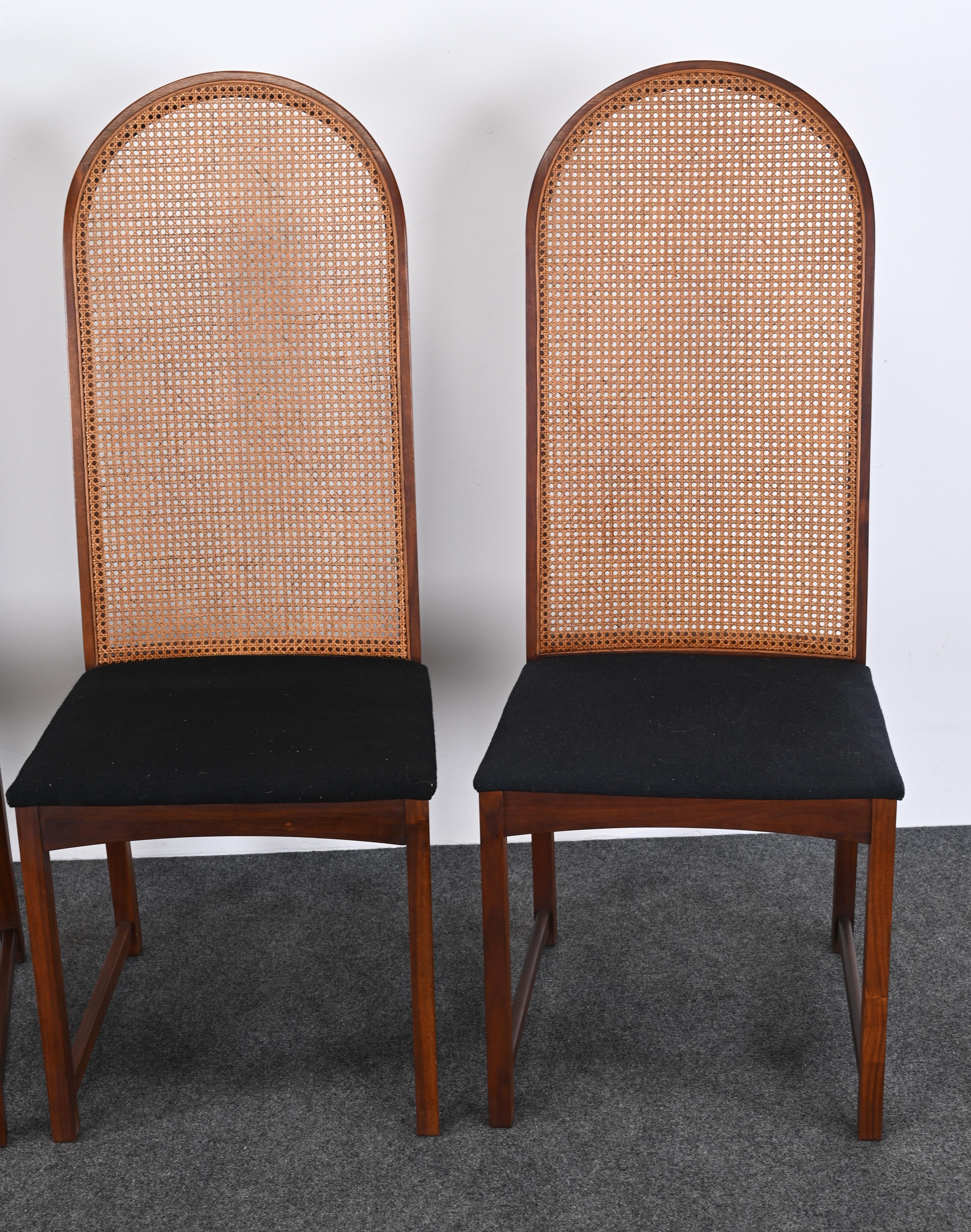 Milo Baughman Set of Eight Dining Chairs for Directional, 1960s 5
