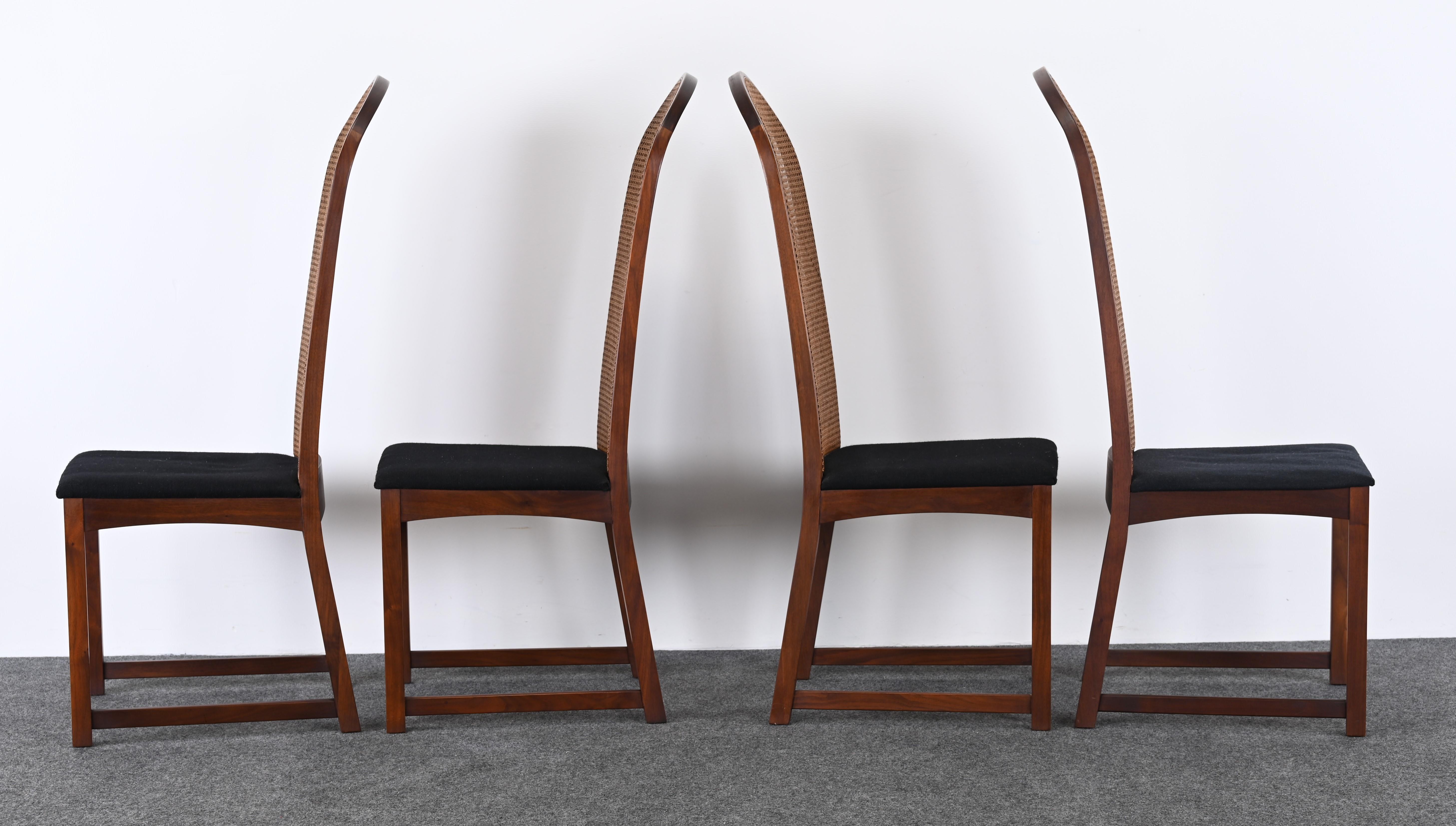 Milo Baughman Set of Eight Dining Chairs for Directional, 1960s 11