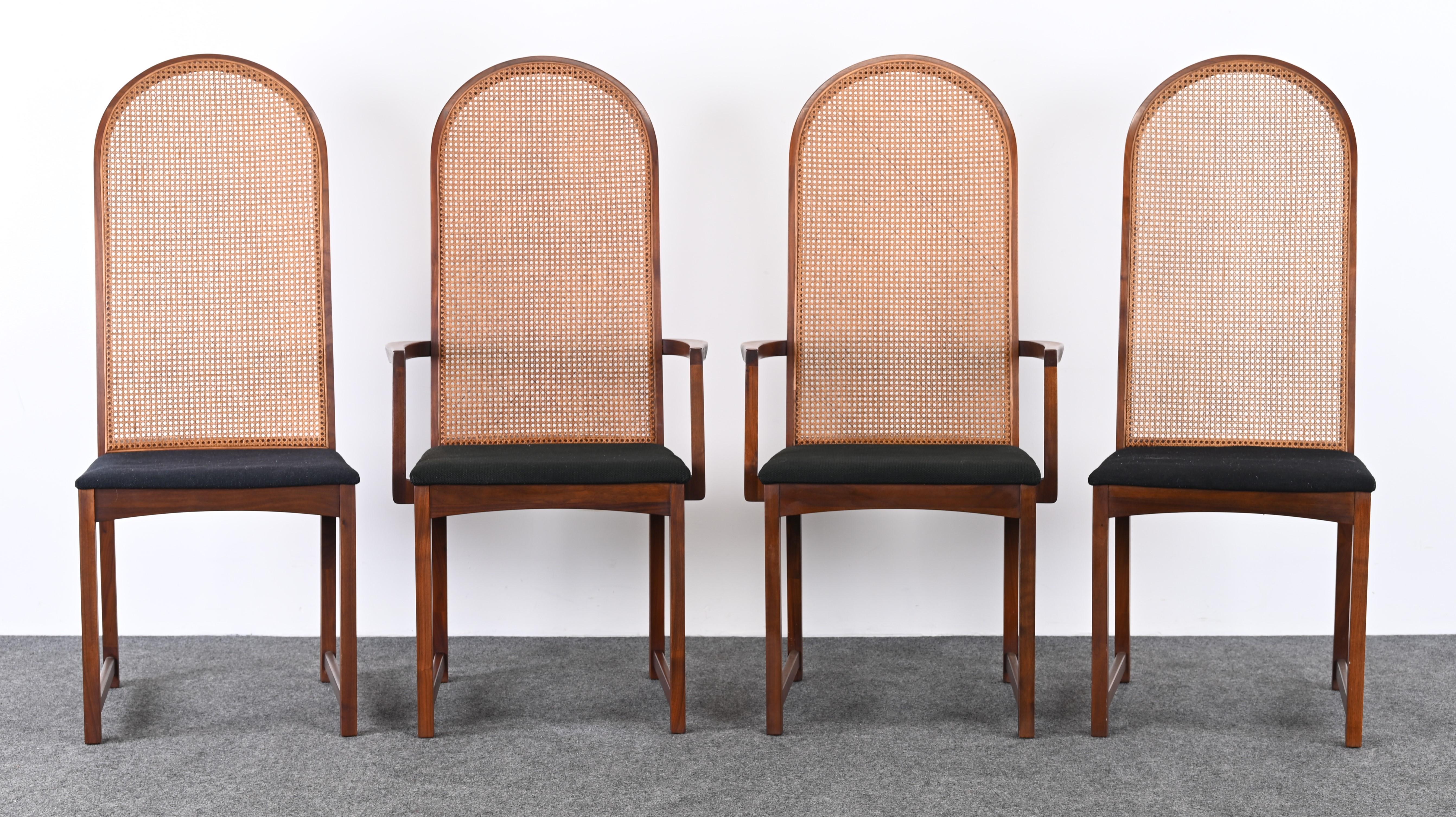 Mid-Century Modern Milo Baughman Set of Eight Dining Chairs for Directional, 1960s