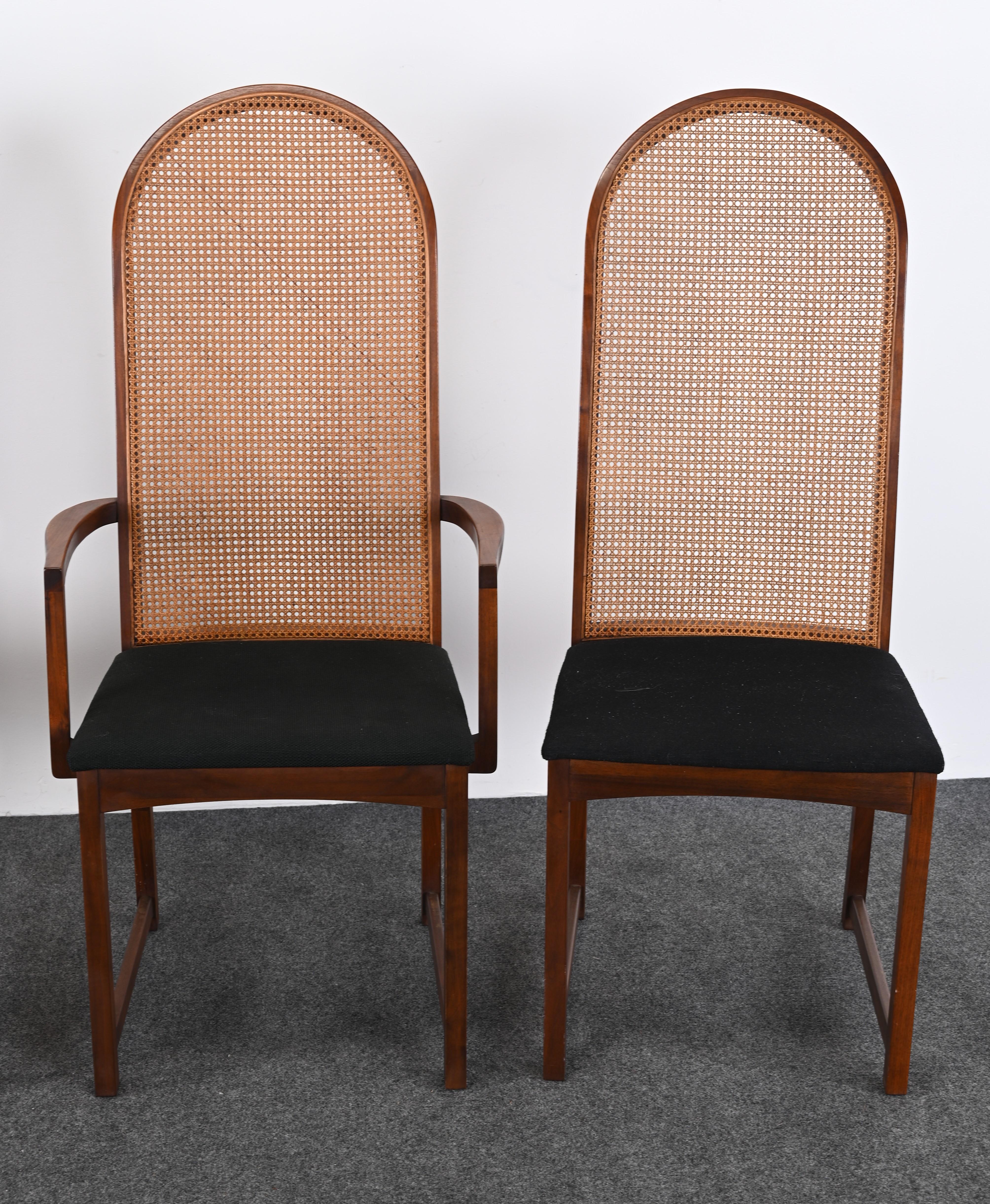 Milo Baughman Set of Eight Dining Chairs for Directional, 1960s In Good Condition In Hamburg, PA