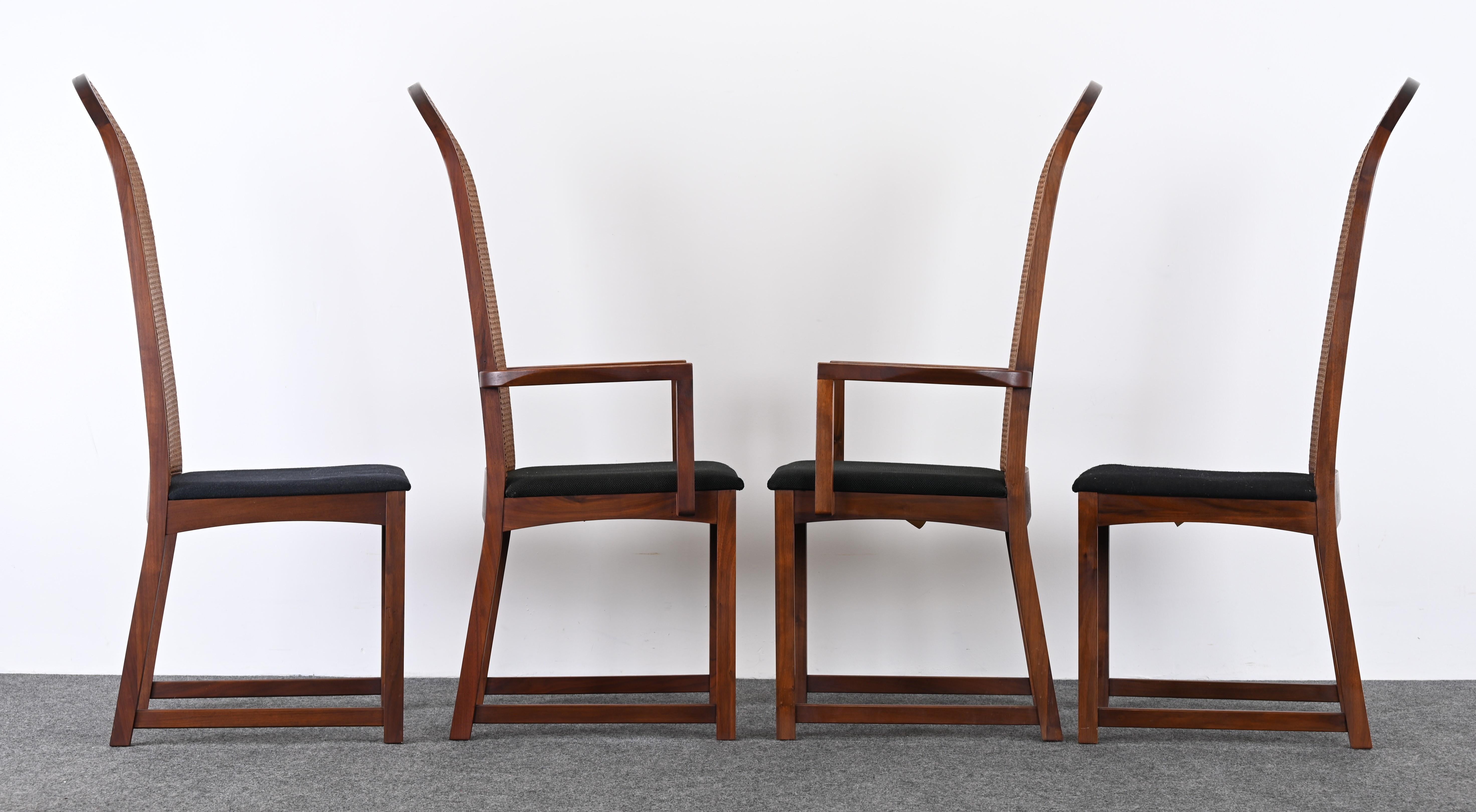 Mid-20th Century Milo Baughman Set of Eight Dining Chairs for Directional, 1960s