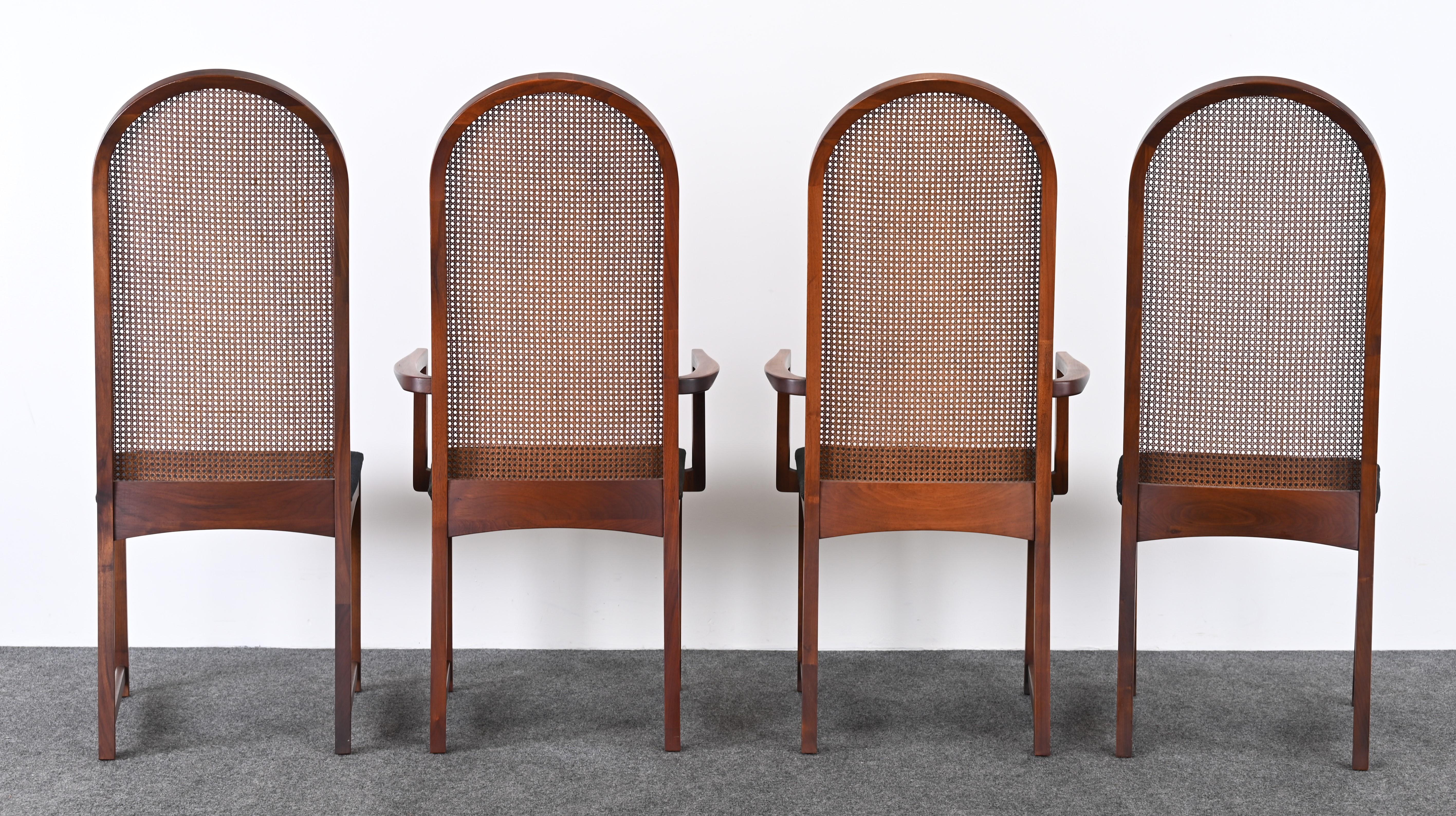 Milo Baughman Set of Eight Dining Chairs for Directional, 1960s 1