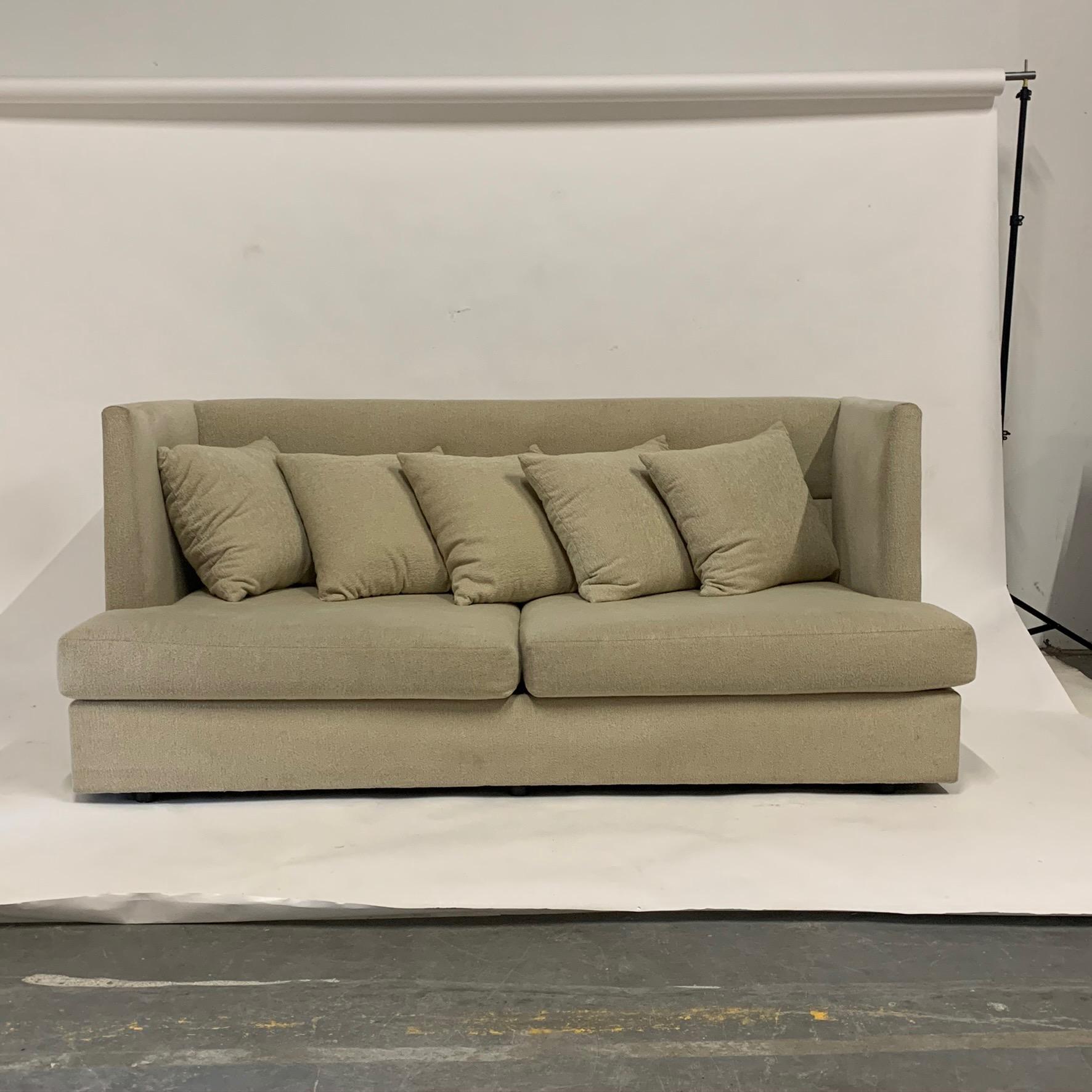 Mid-Century Modern Stunning Milo Baughman Shelter Sofa w Down Pillows- Very Comfortable