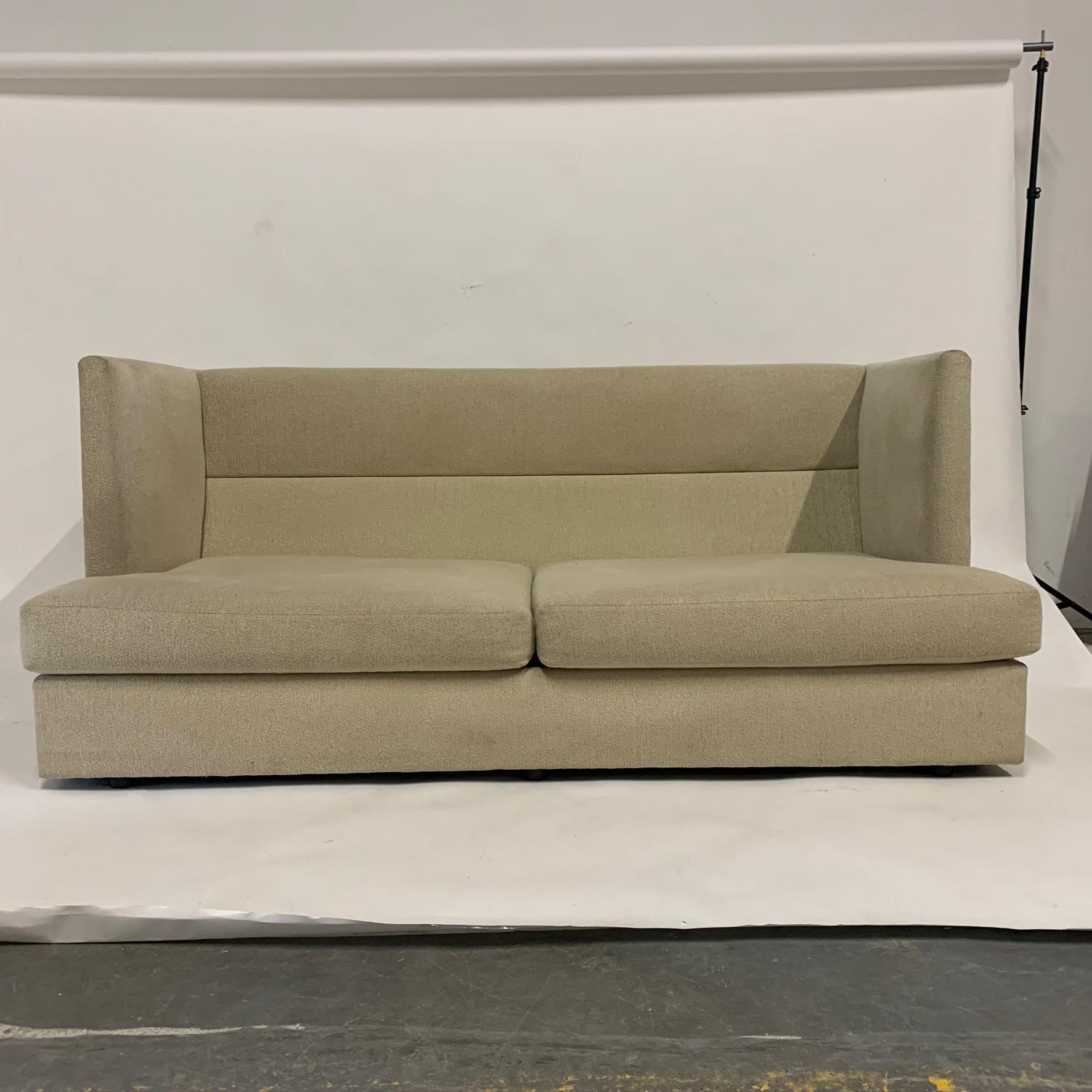Stunning Milo Baughman Shelter Sofa w Down Pillows- Very Comfortable In Good Condition In Hudson, NY