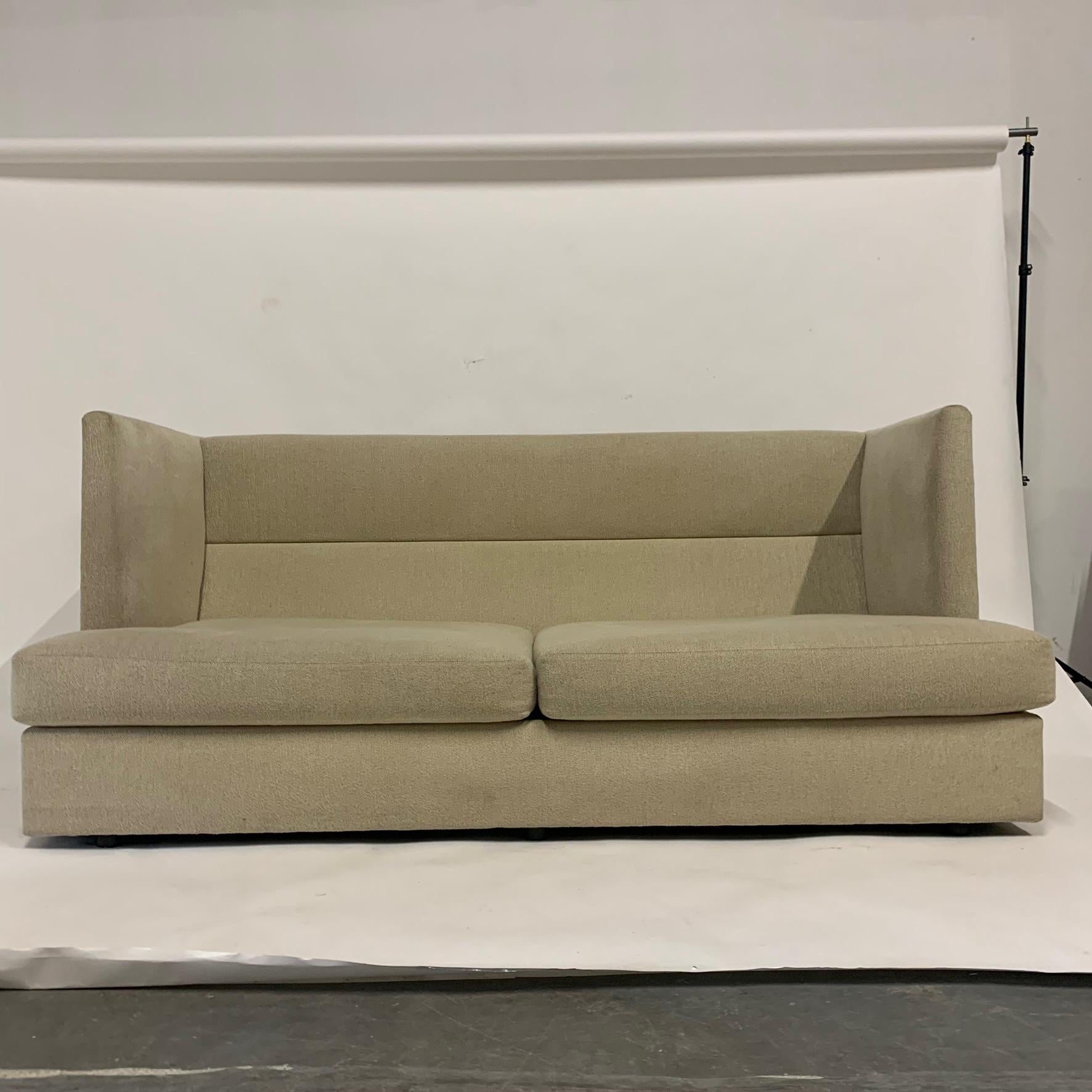 Contemporary Stunning Milo Baughman Shelter Sofa w Down Pillows- Very Comfortable