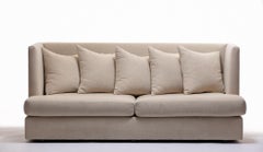 Milo Baughman Ivory /  Beige Shelter Sofa (Pair Available; Priced Individually)
