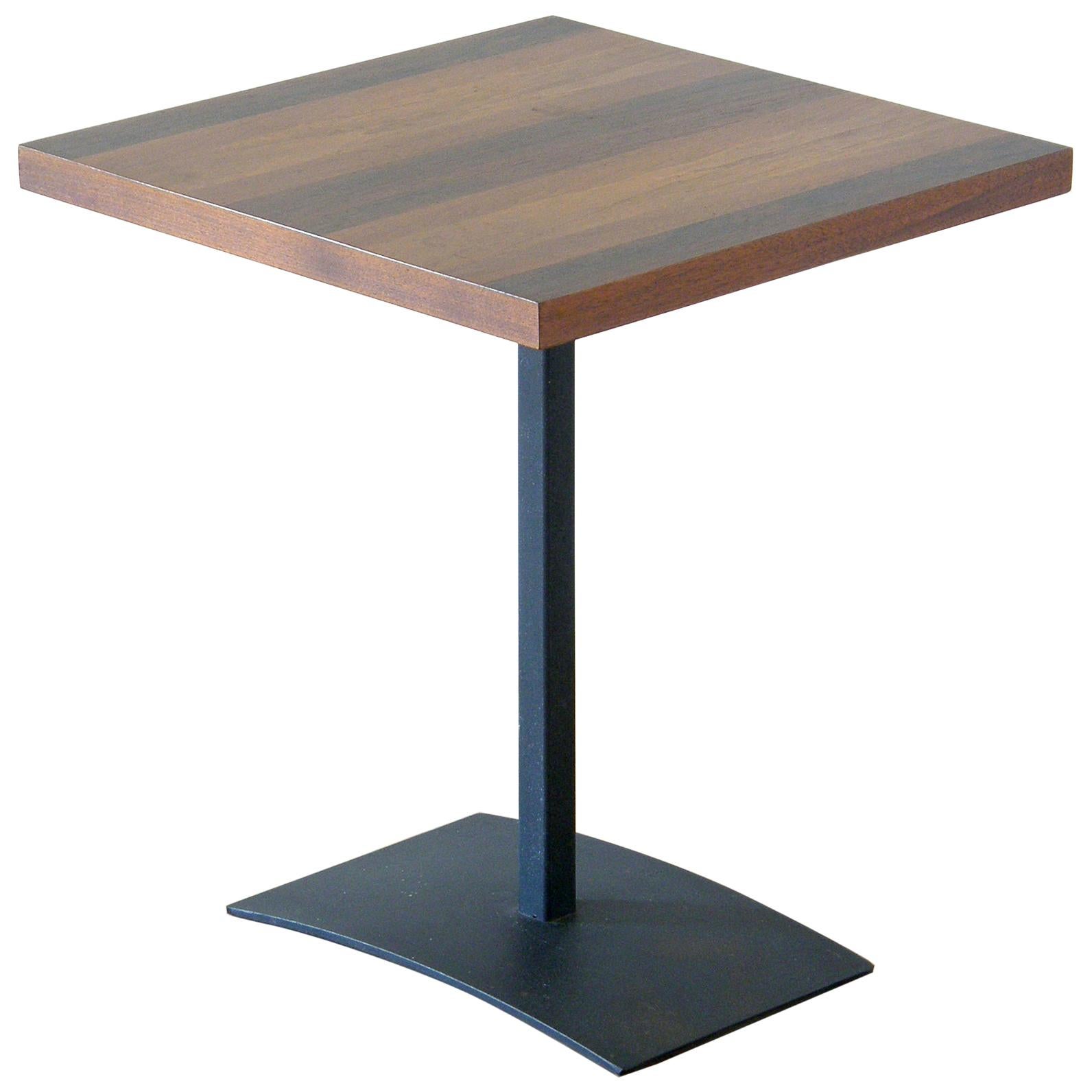 Milo Baughman Side Table for Directional with Arched Base and Ombré Veneer Top