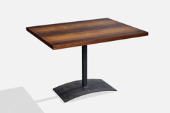 Milo Baughman, Side Table, Wood, Metal, USA, 1960s