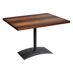 Milo Baughman, Beistelltisch, Holz, Metall, USA, 1960er Jahre