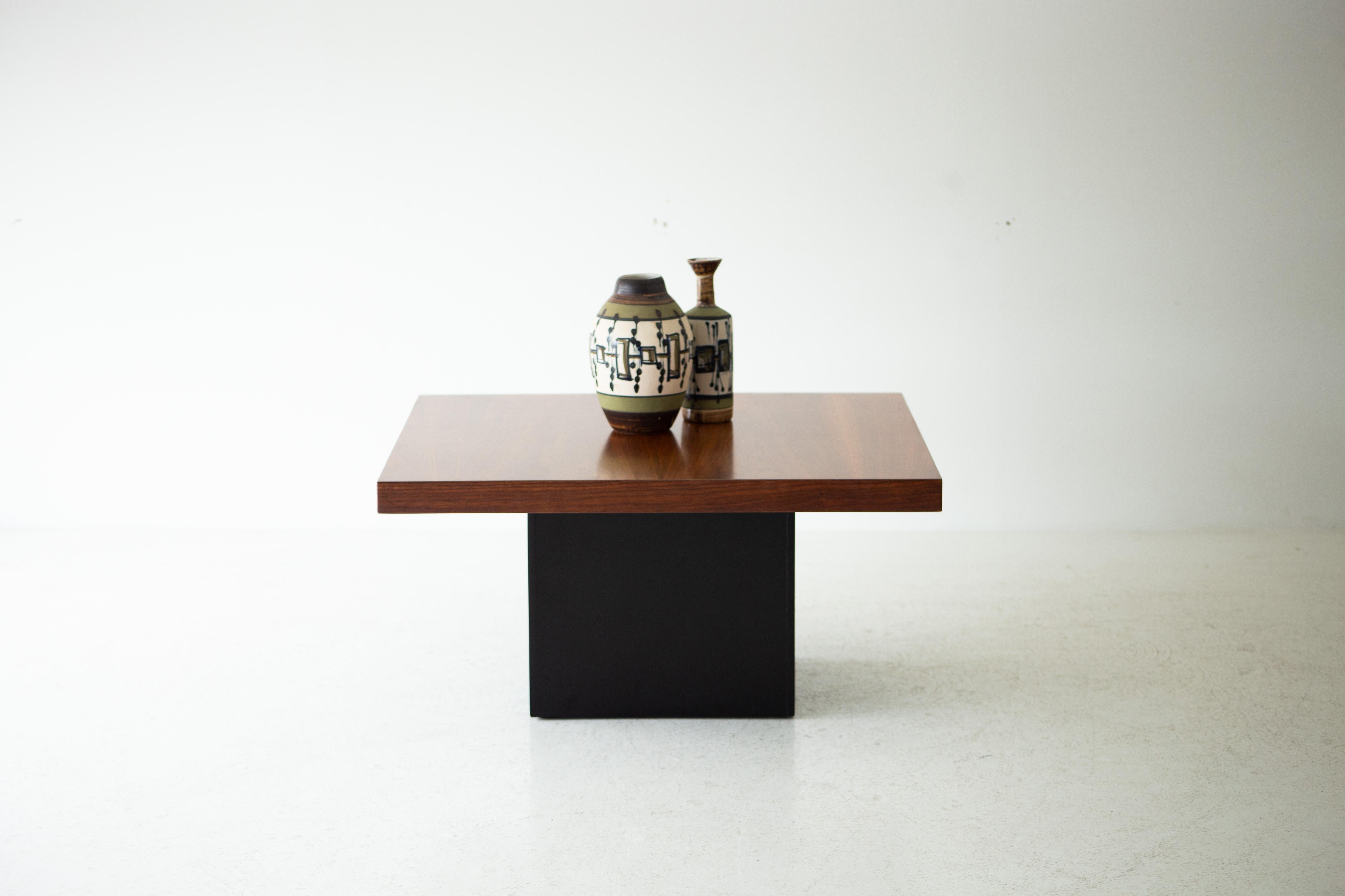 Table basse carrée de Milo Baughman pour Thayer Coggin 4