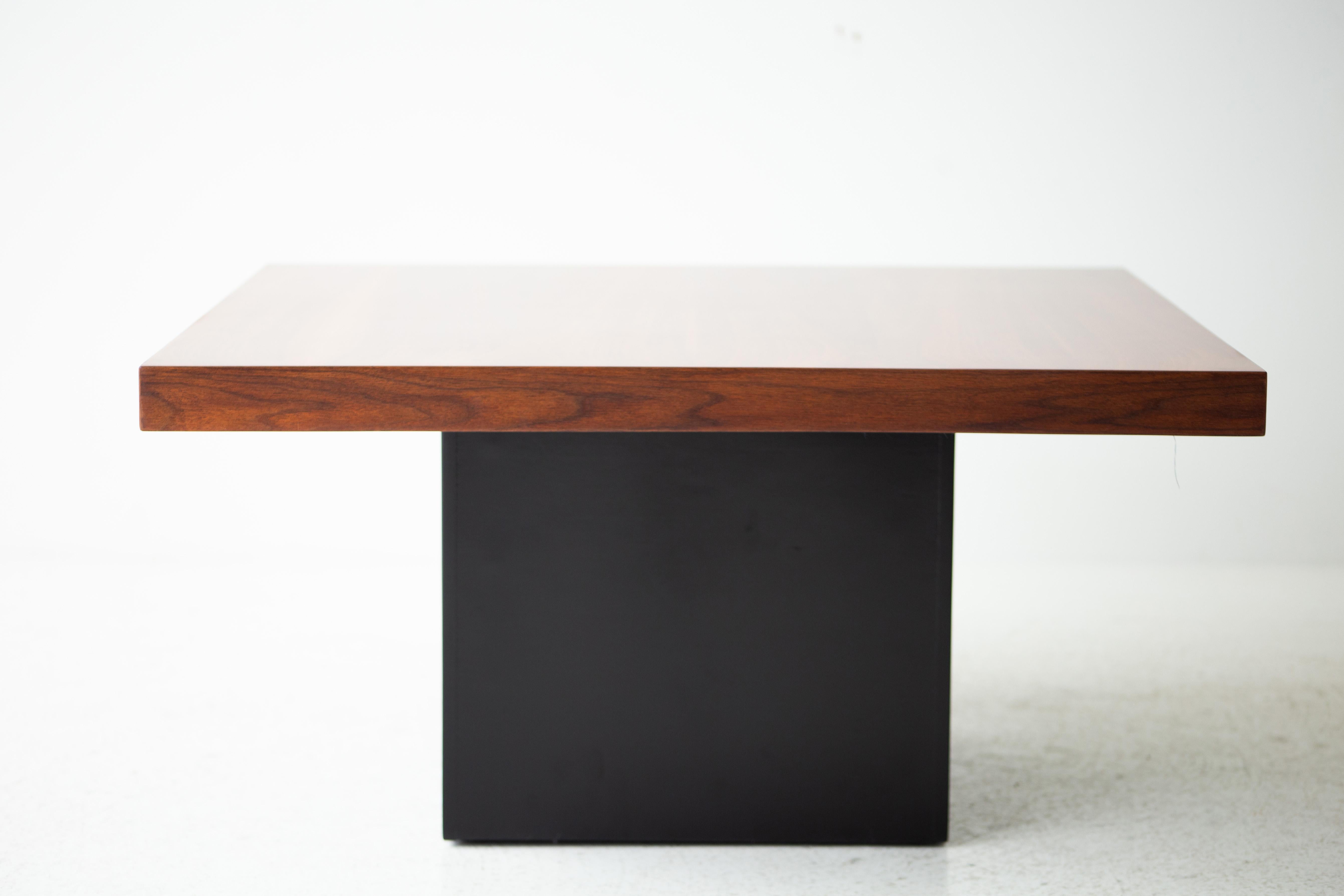 Table basse carrée de Milo Baughman pour Thayer Coggin 1