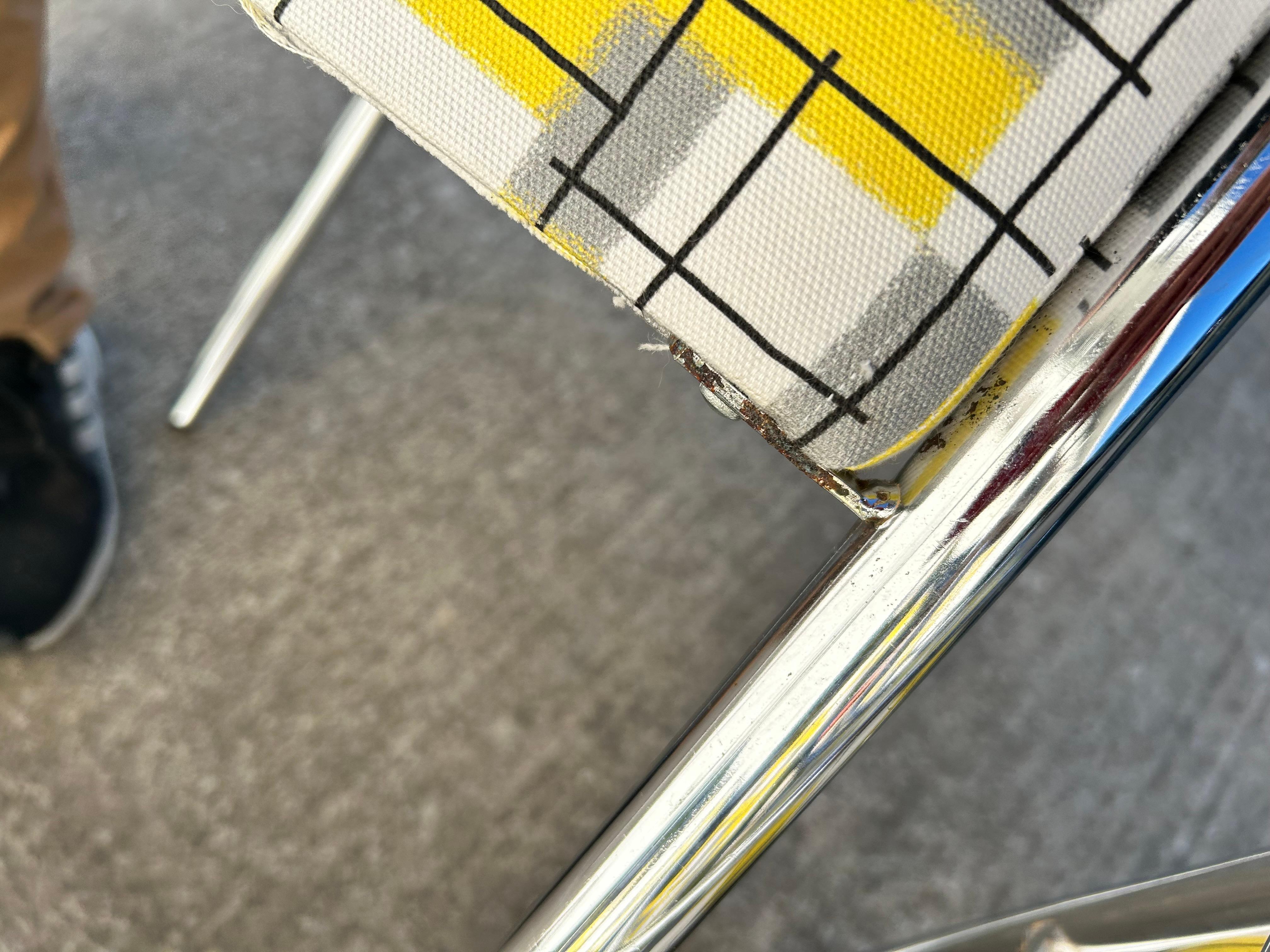 Milo Baughman-Stil (6) Chrom-Esszimmerstühle (Moderne der Mitte des Jahrhunderts) im Angebot