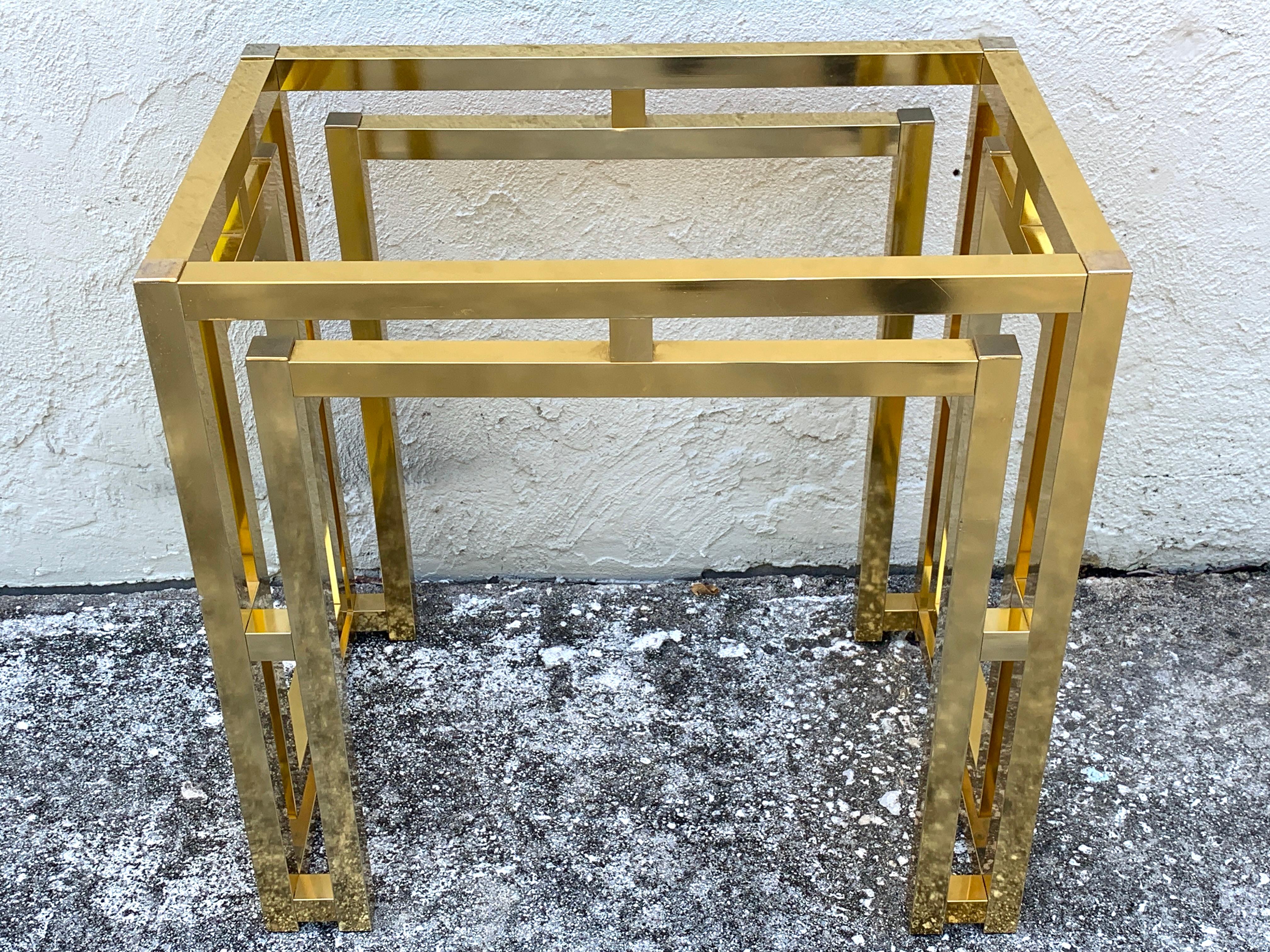 Milo Baughman style brass table base, ready for the glass top of your choice.
FREE LOCAL WHITE GLOVE SHIPPING -PALM BEACH to MIAMI 