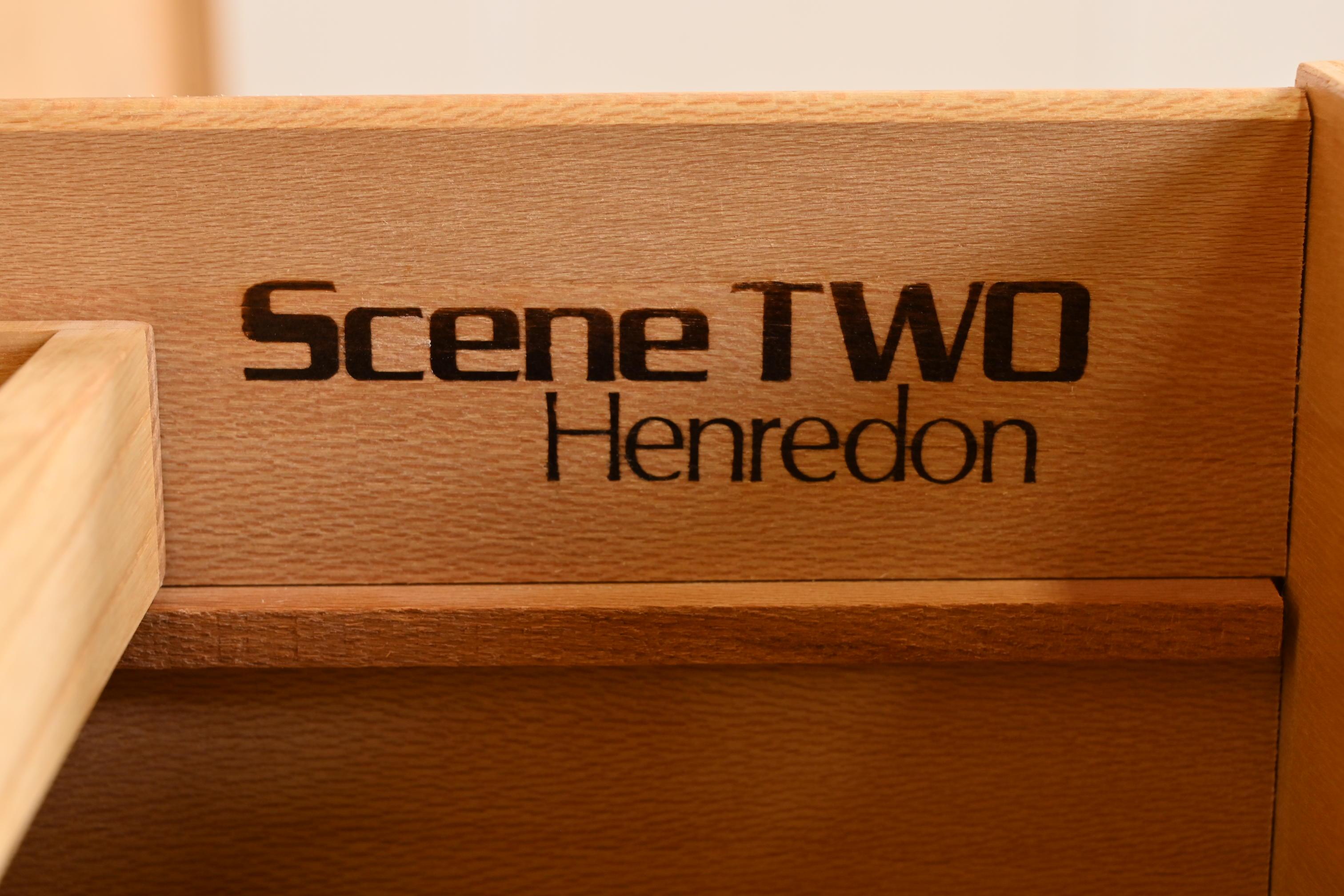 Comò in stile Milo Baughman in legno di radica o cassapanca per gentiluomini di Henredon in vendita 1