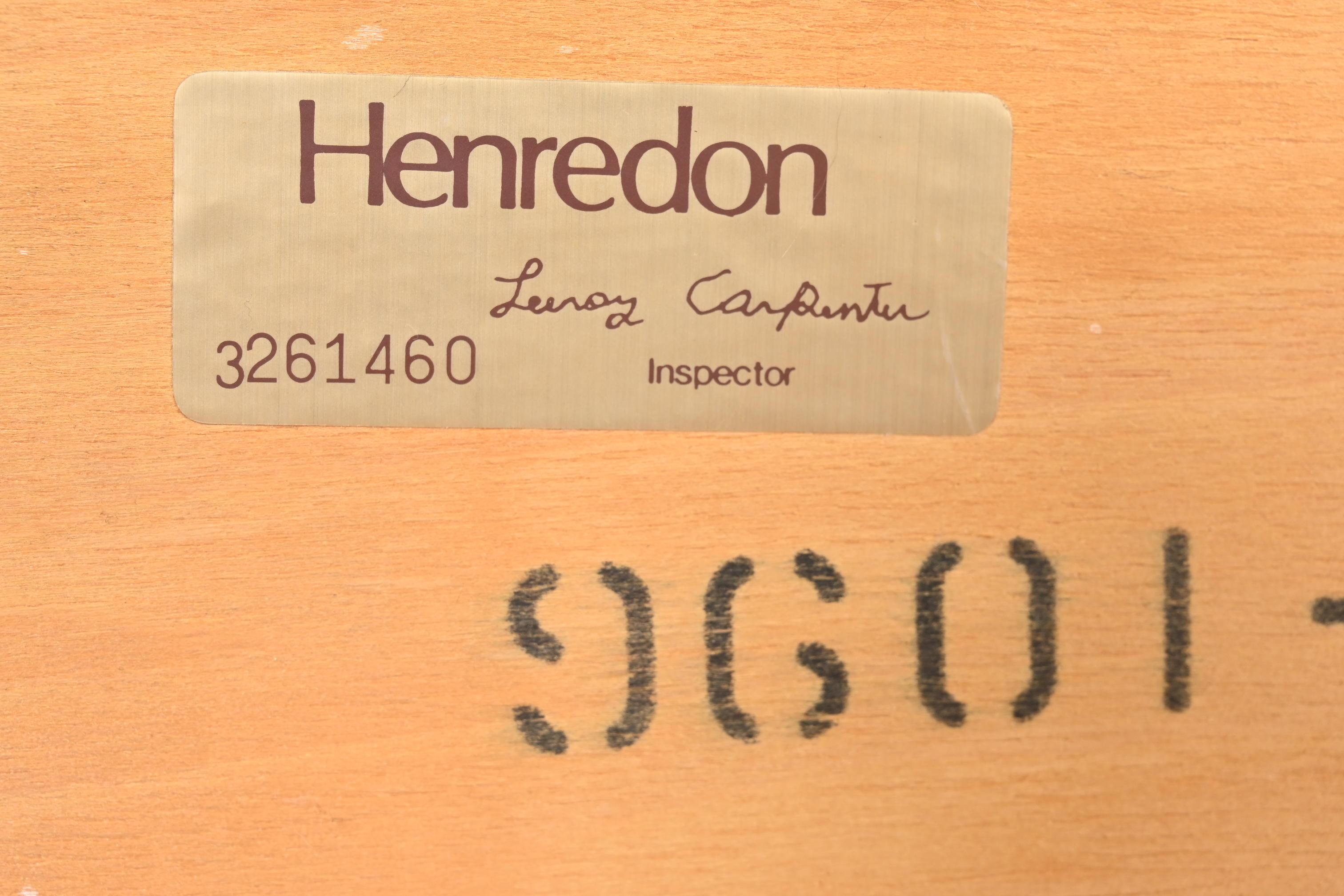 Milo Baughman Style Burl Wood Dresser or Credenza by Henredon For Sale 7