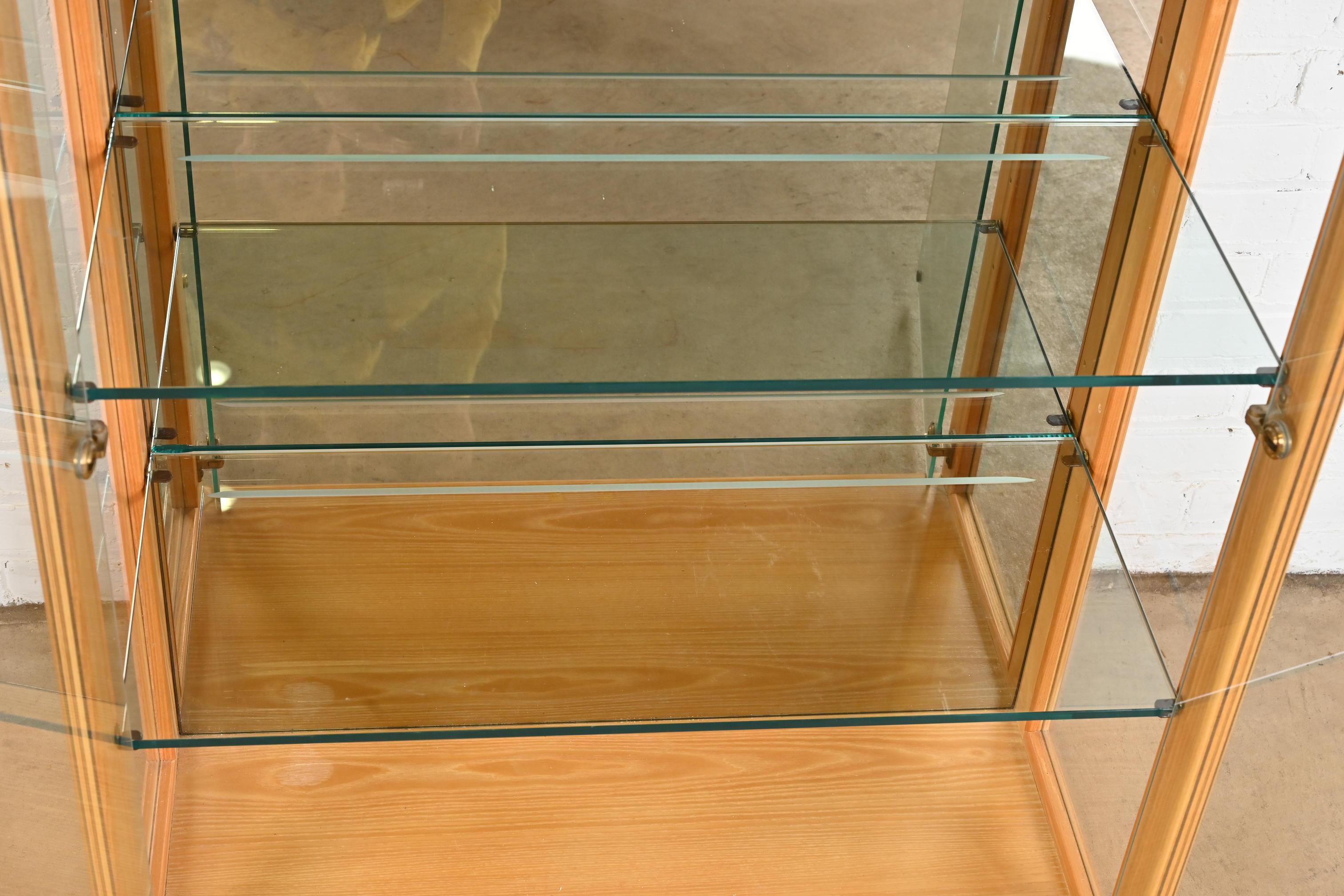 Bücherregal oder Vitrinenschrank aus Wurzelholz im Stil von Henredon, Milo Baughman (Ende des 20. Jahrhunderts) im Angebot