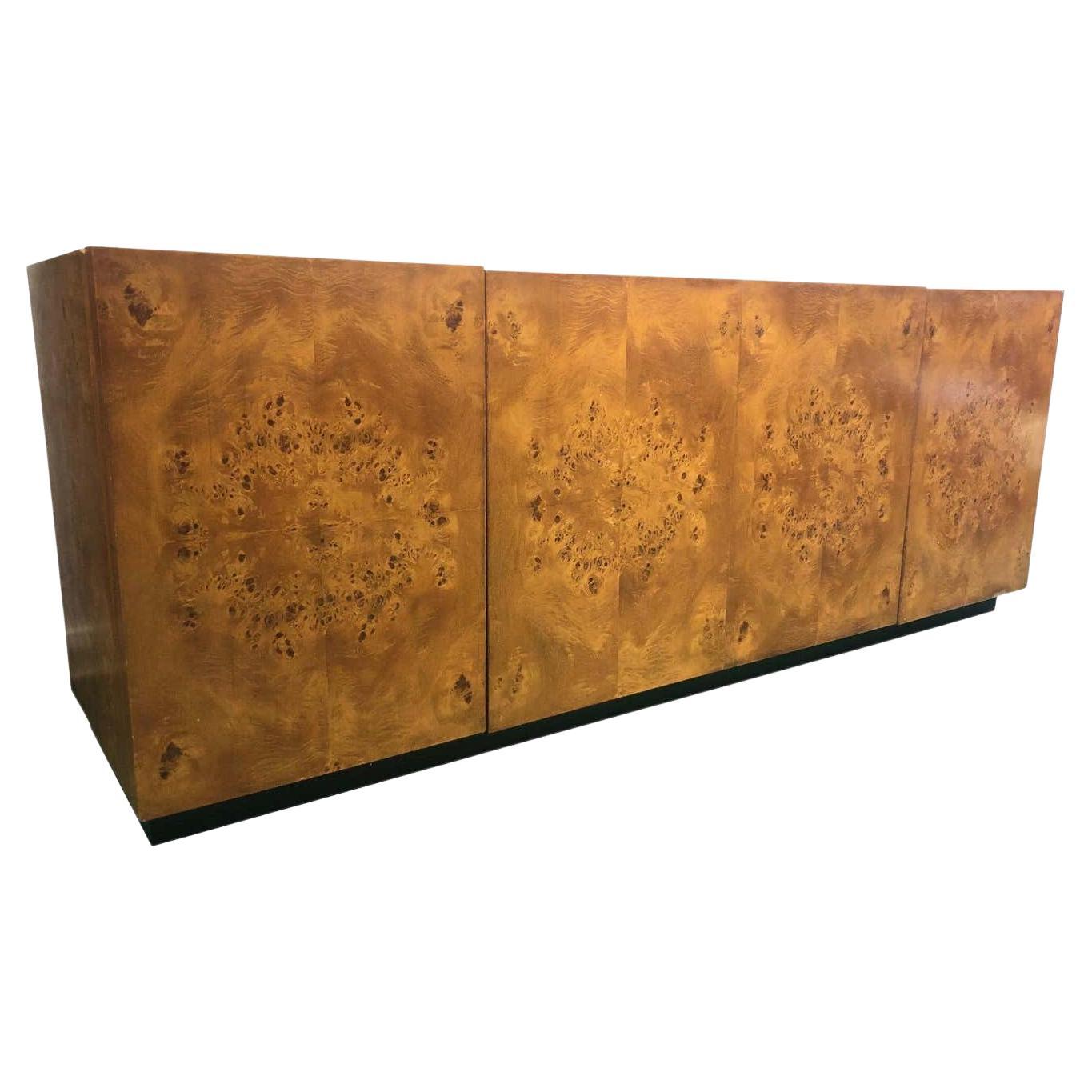 Burl Case Pieces and Storage Cabinets