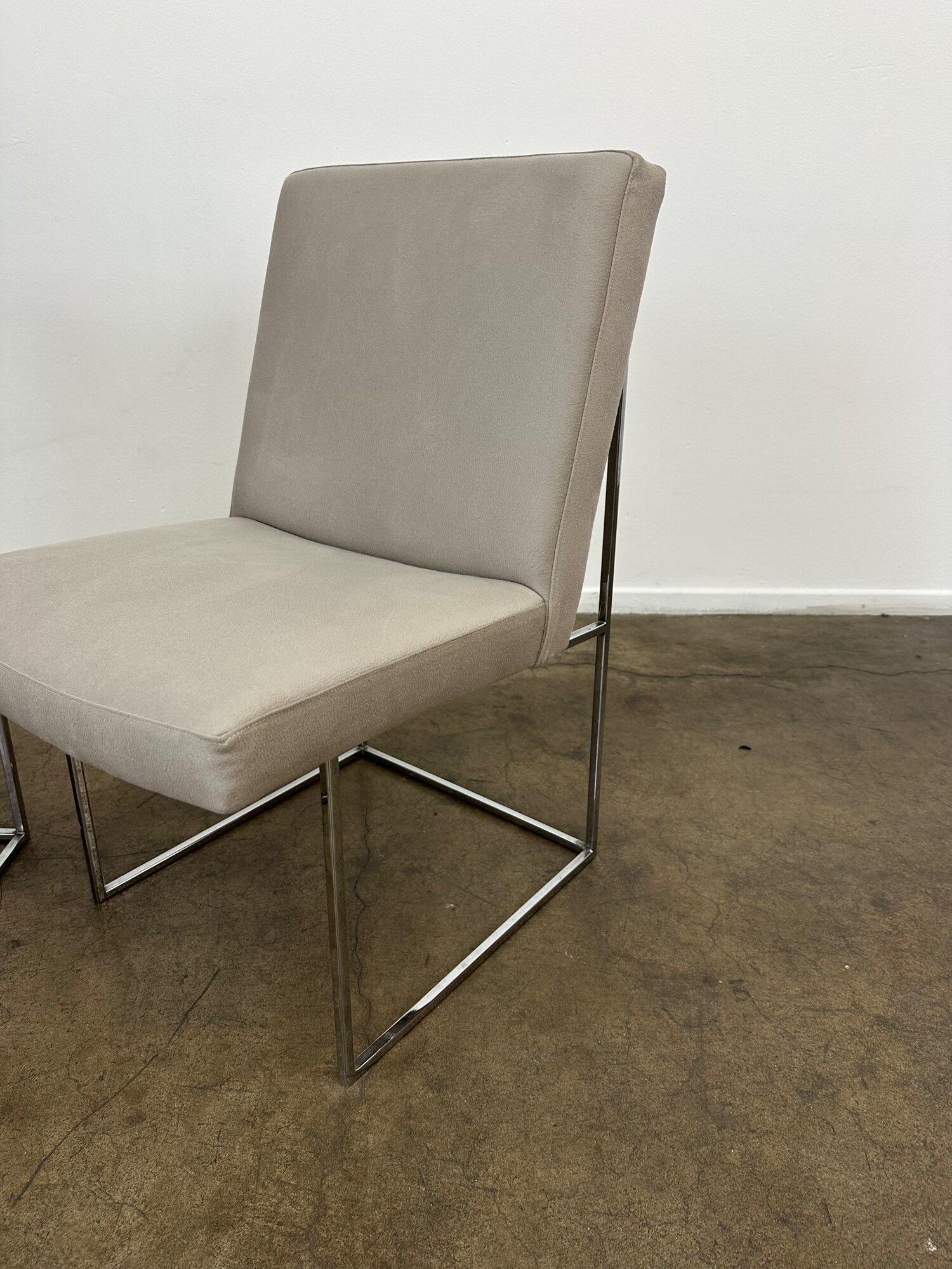 Milo Baughman Style Chairs, Set of 2 4