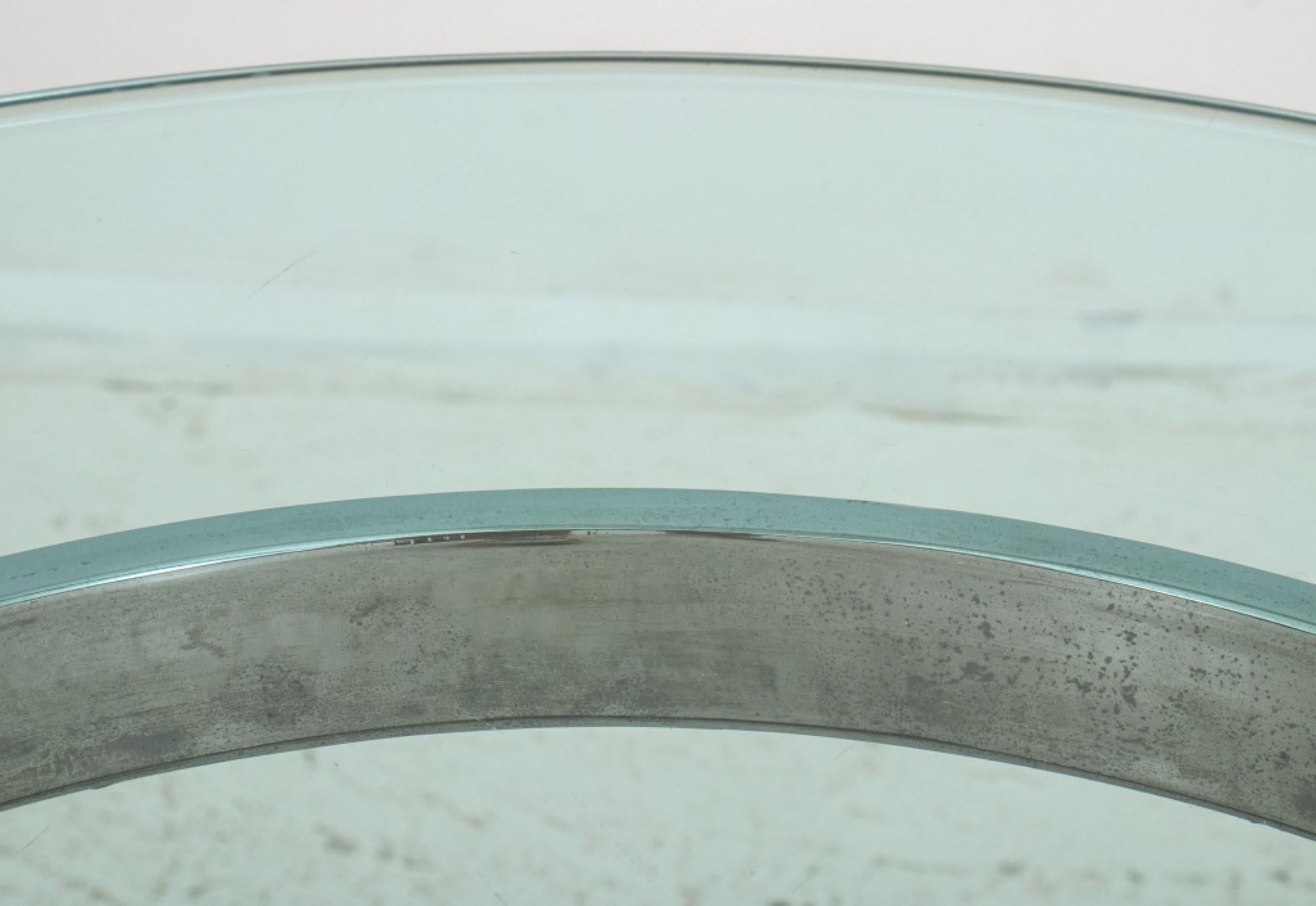 Milo Baughman Style Chrome & Glass End Table 4