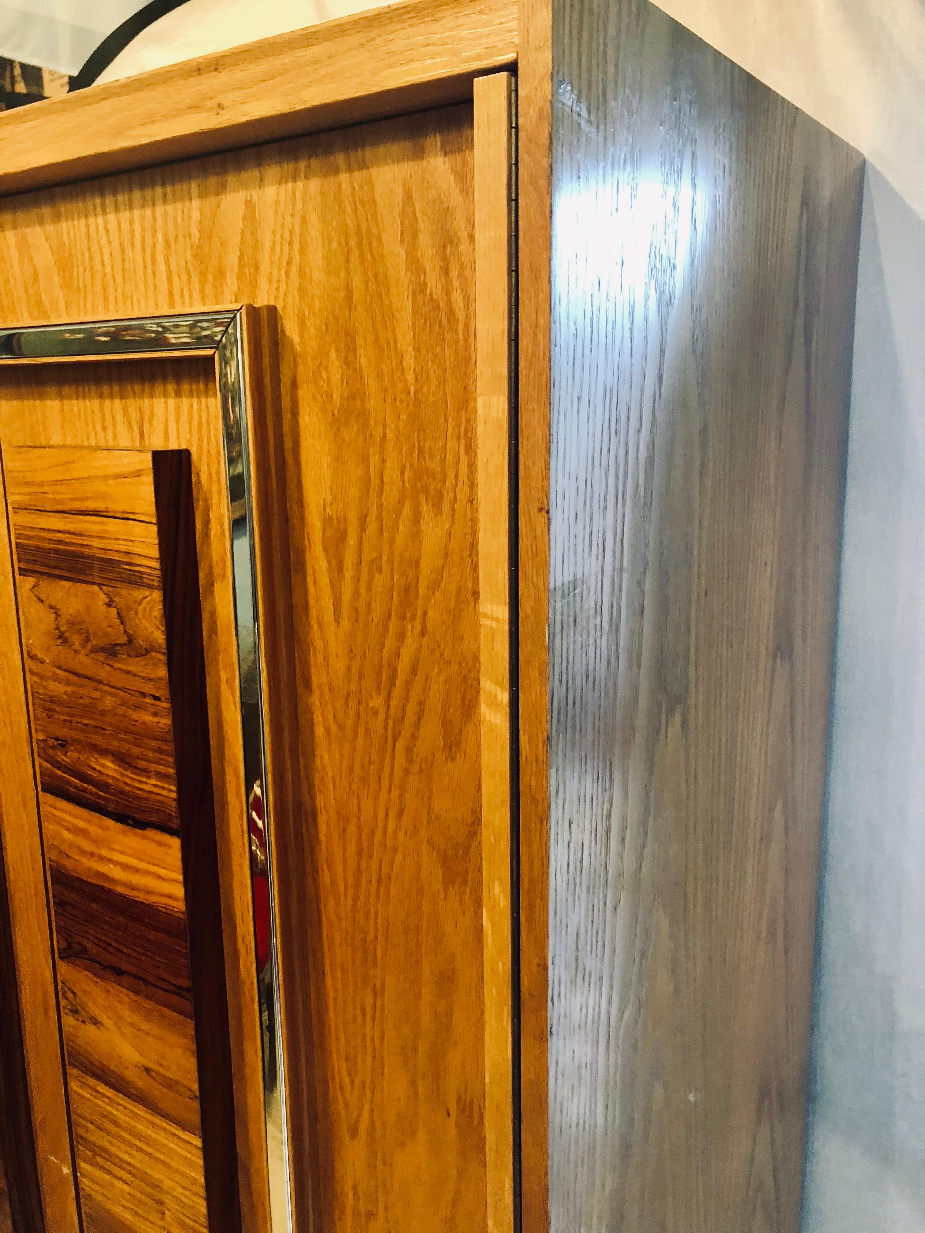 custom wood armoire