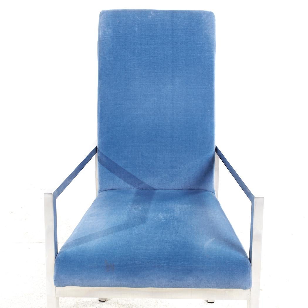 Milo Baughman Style Design Institute of America MCM Chrom Esszimmerstühle - Set 6 im Angebot 10