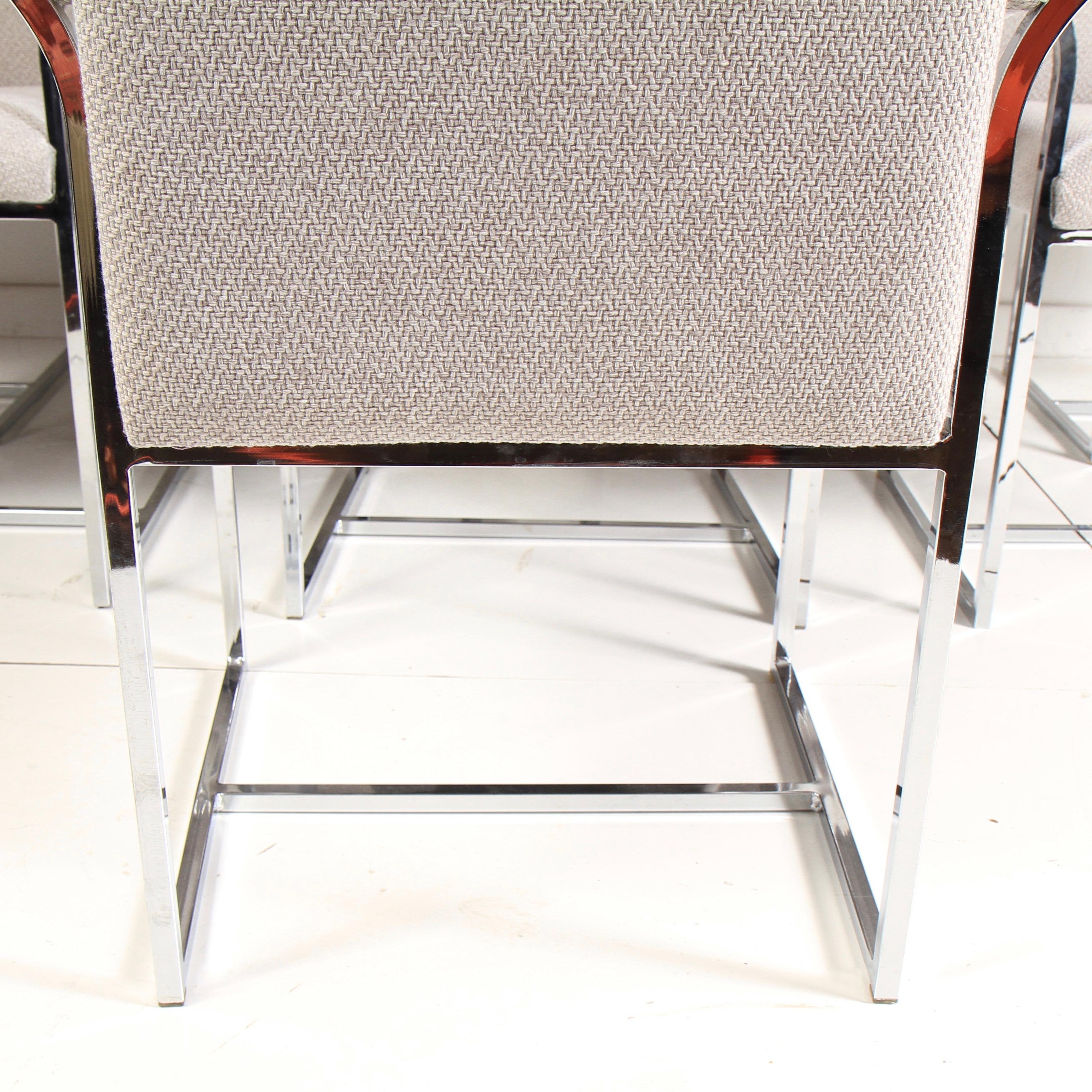American Milo Baughman Style Dining Chairs by Cal-Style Furniture