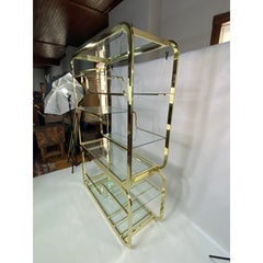 Milo Baughman Style Expandable Étagère by the Design Institute of America