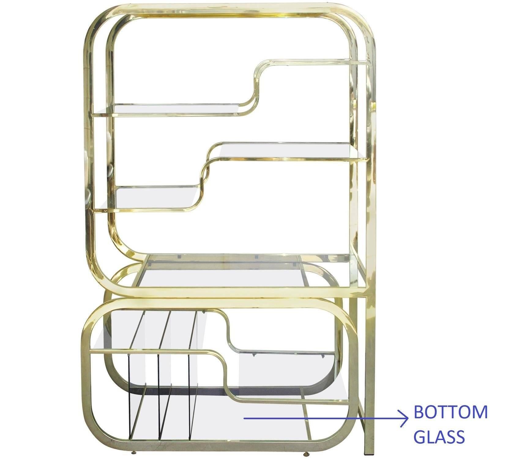 20th Century Milo Baughman Style Expandable Étagère by The Design Institute of America